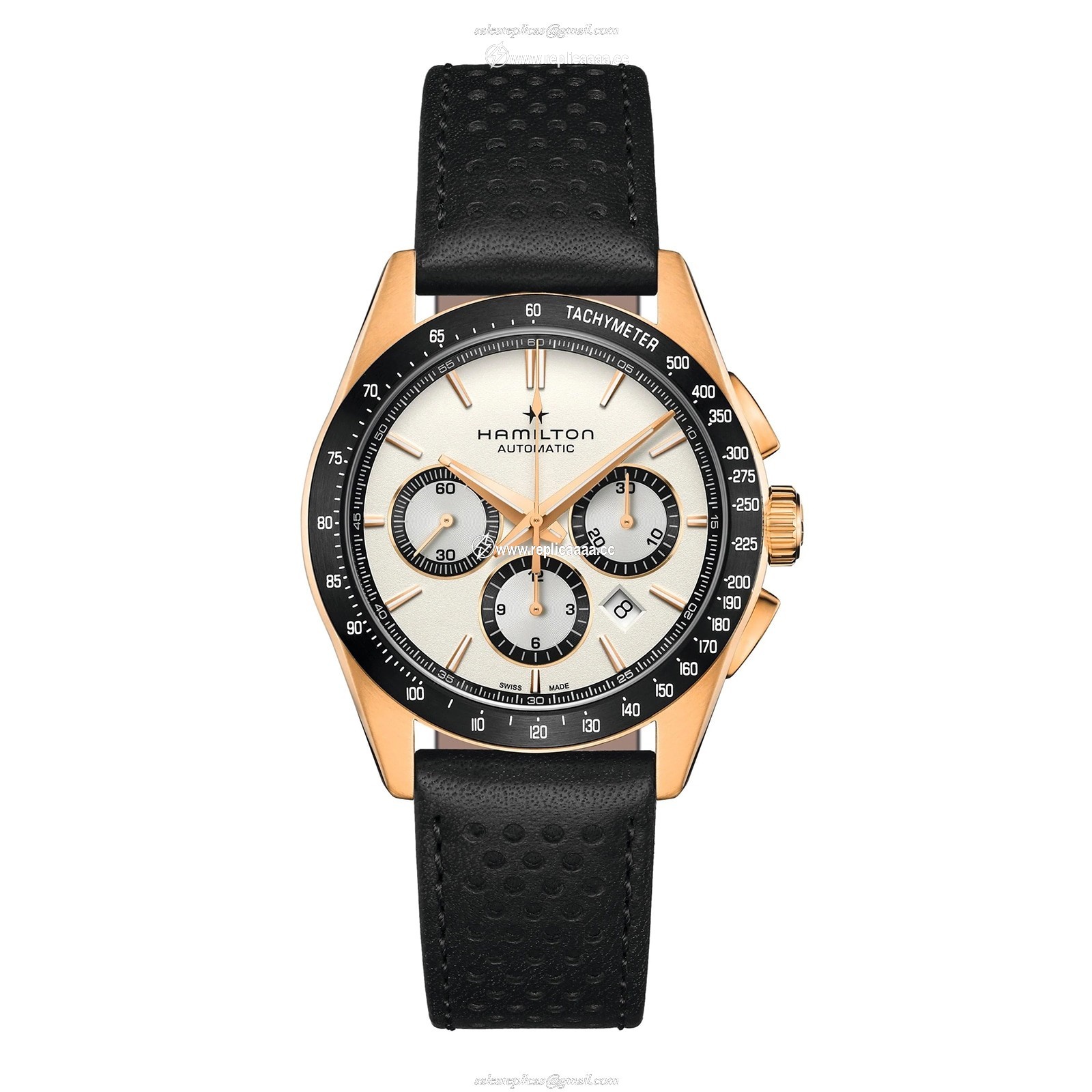 Hamilton Jazzmaster Performer Automatic Chronograph 42mm Mens details White H36626710 1 Hamilton Jazzmaster Performer Automatic Chronograph 42mm Mens details White H36626710
