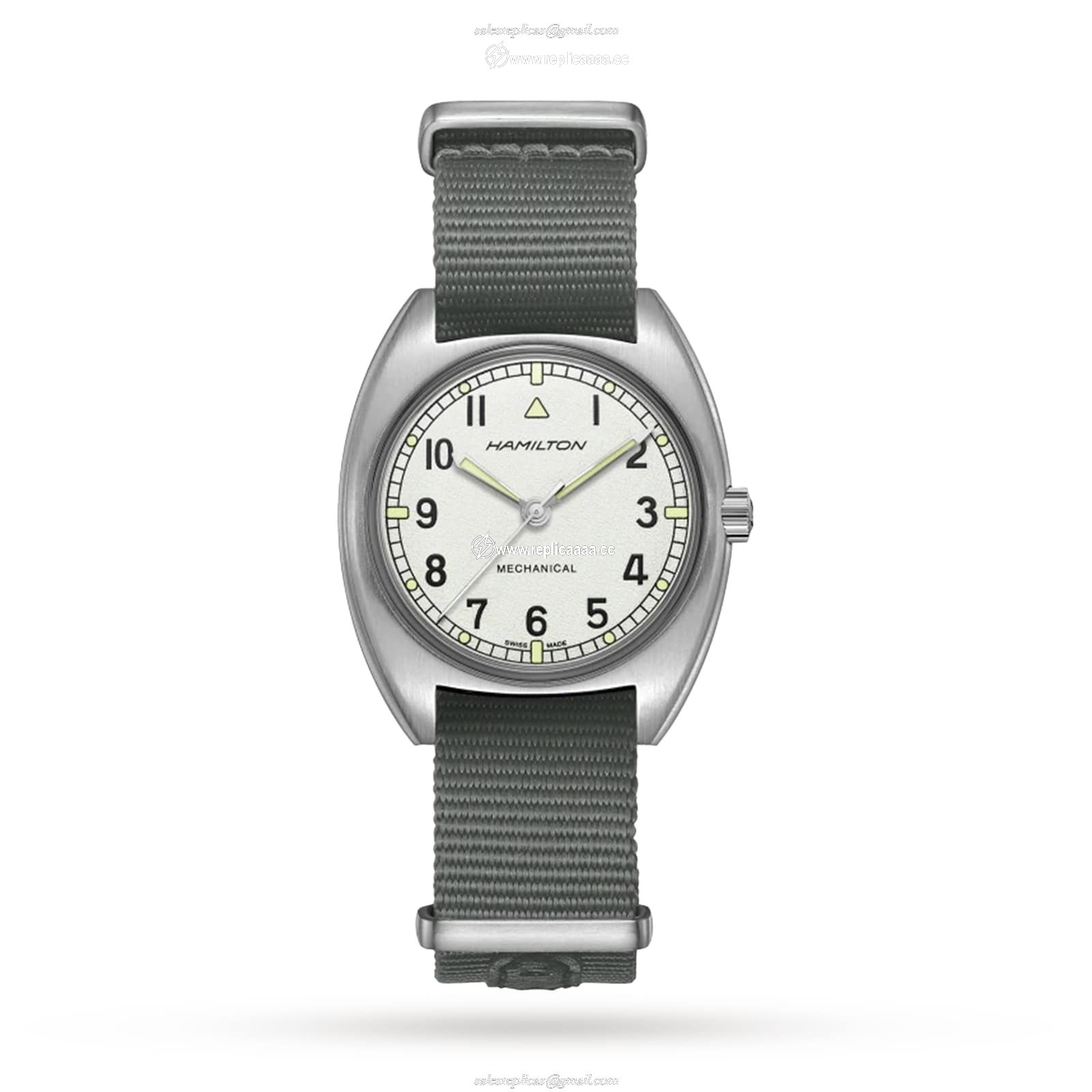 Hamilton Khaki Aviation Pilot Pioneer 36mm Mens details - Grey H76419951 1 Hamilton Khaki Aviation Pilot Pioneer 36mm Mens details - Grey H76419951