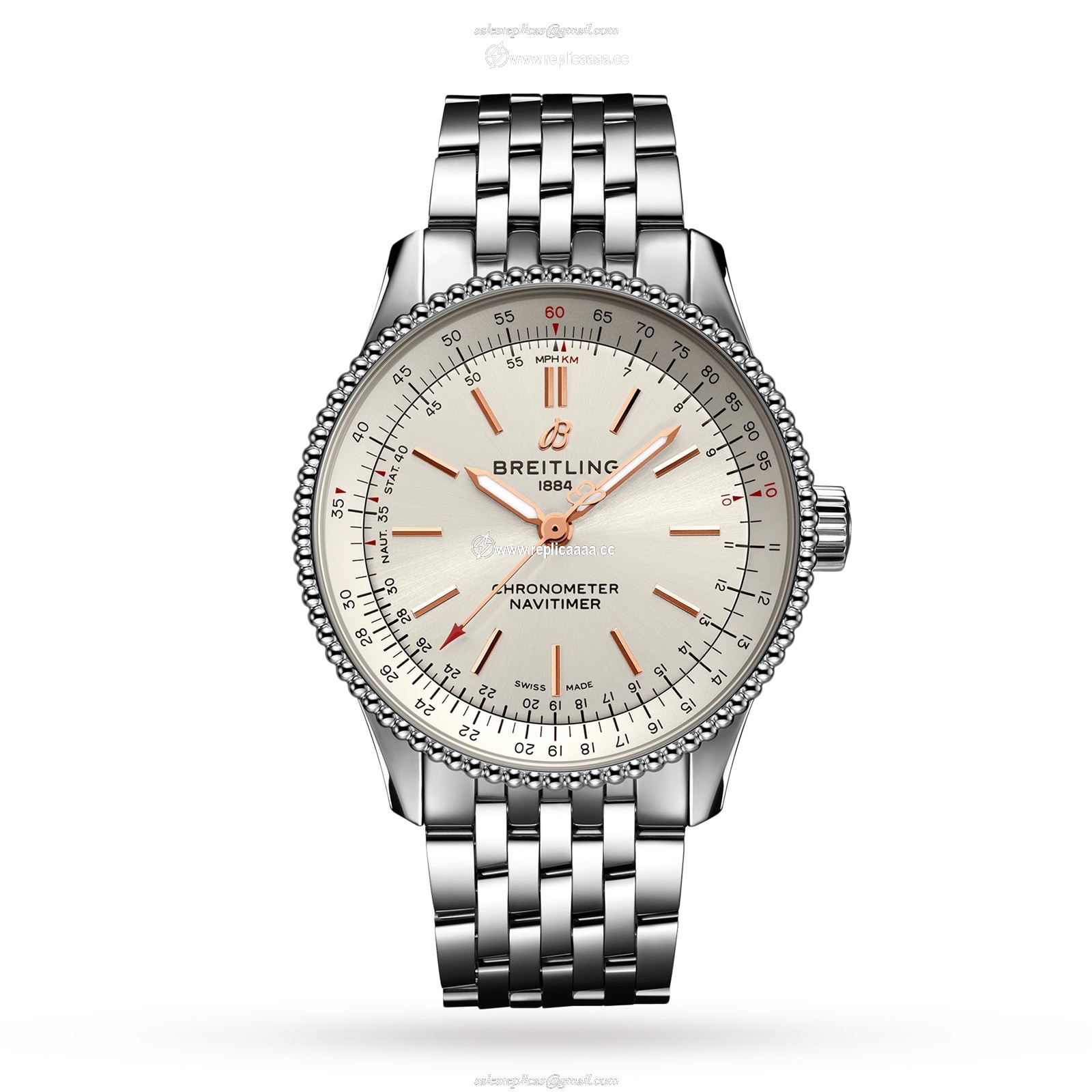 Breitling Navitimer Automatic 35 Stainless Steel details A17395F41G1A1