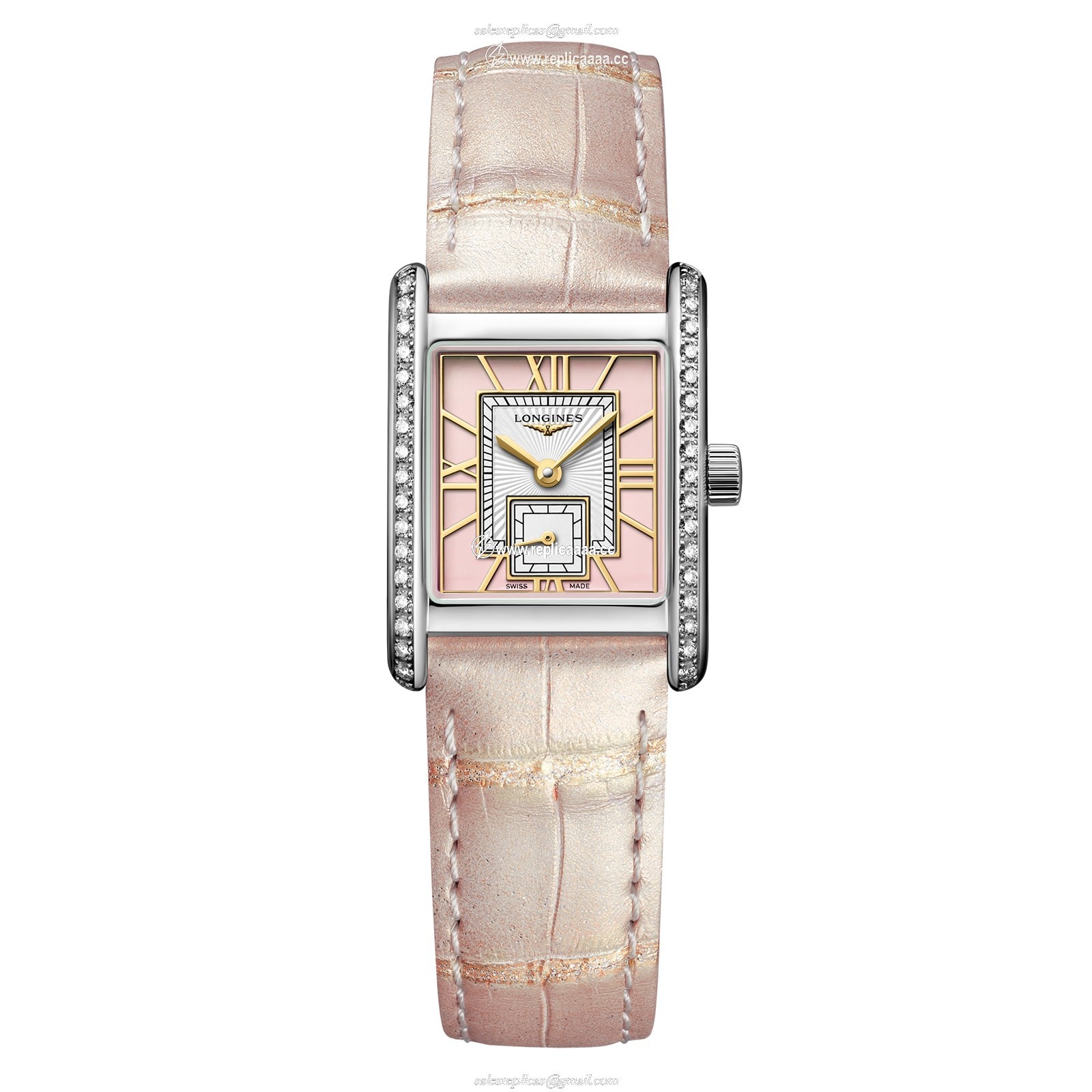 Longines Dolce Vita 21.5mm X 29mm Ladies details Pink L52000992 1 Longines Dolce Vita 21.5mm X 29mm Ladies details Pink L52000992