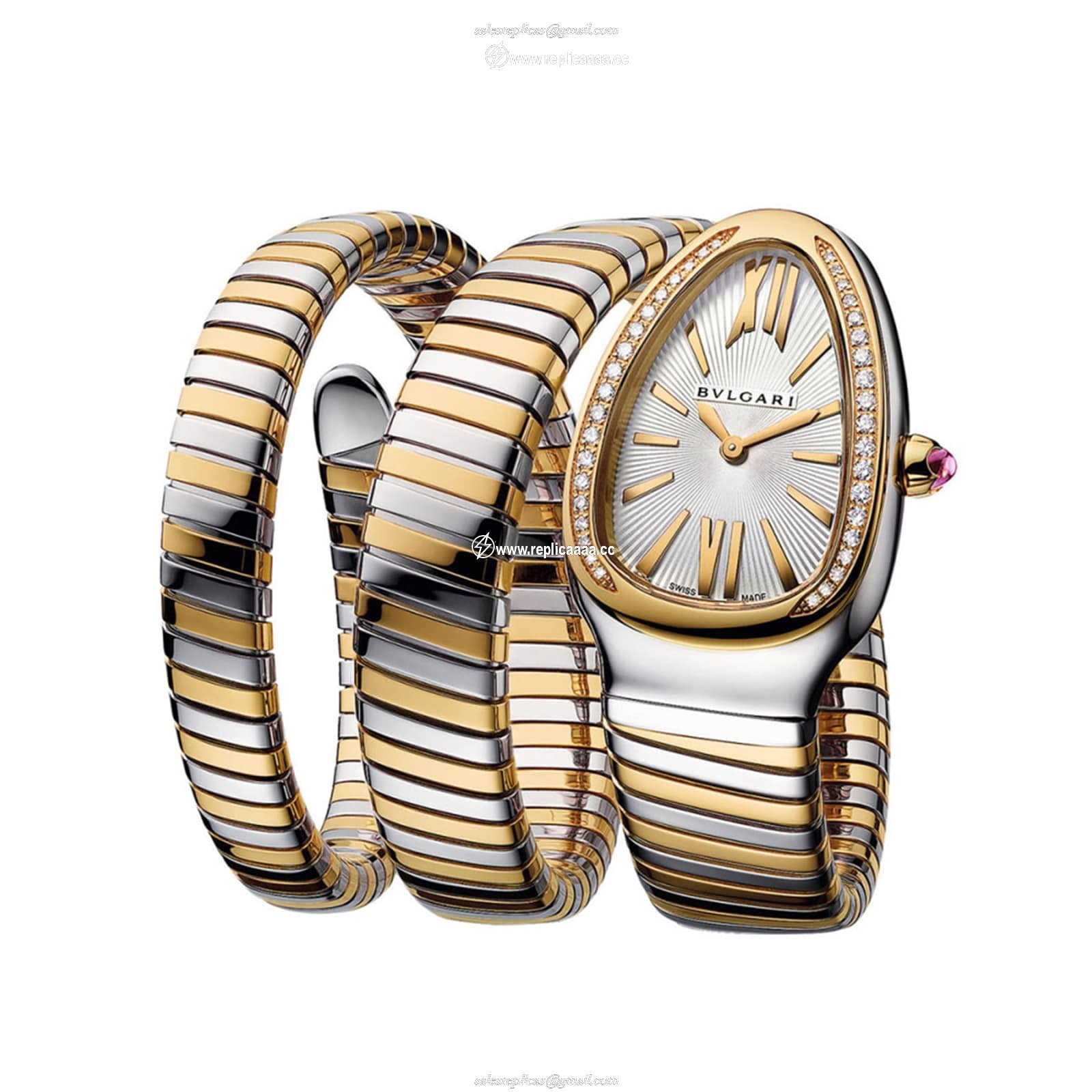 Bvlgari Serpenti Tubogas 35mm Ladies details White 103797 1 Bvlgari Serpenti Tubogas 35mm Ladies details White 103797