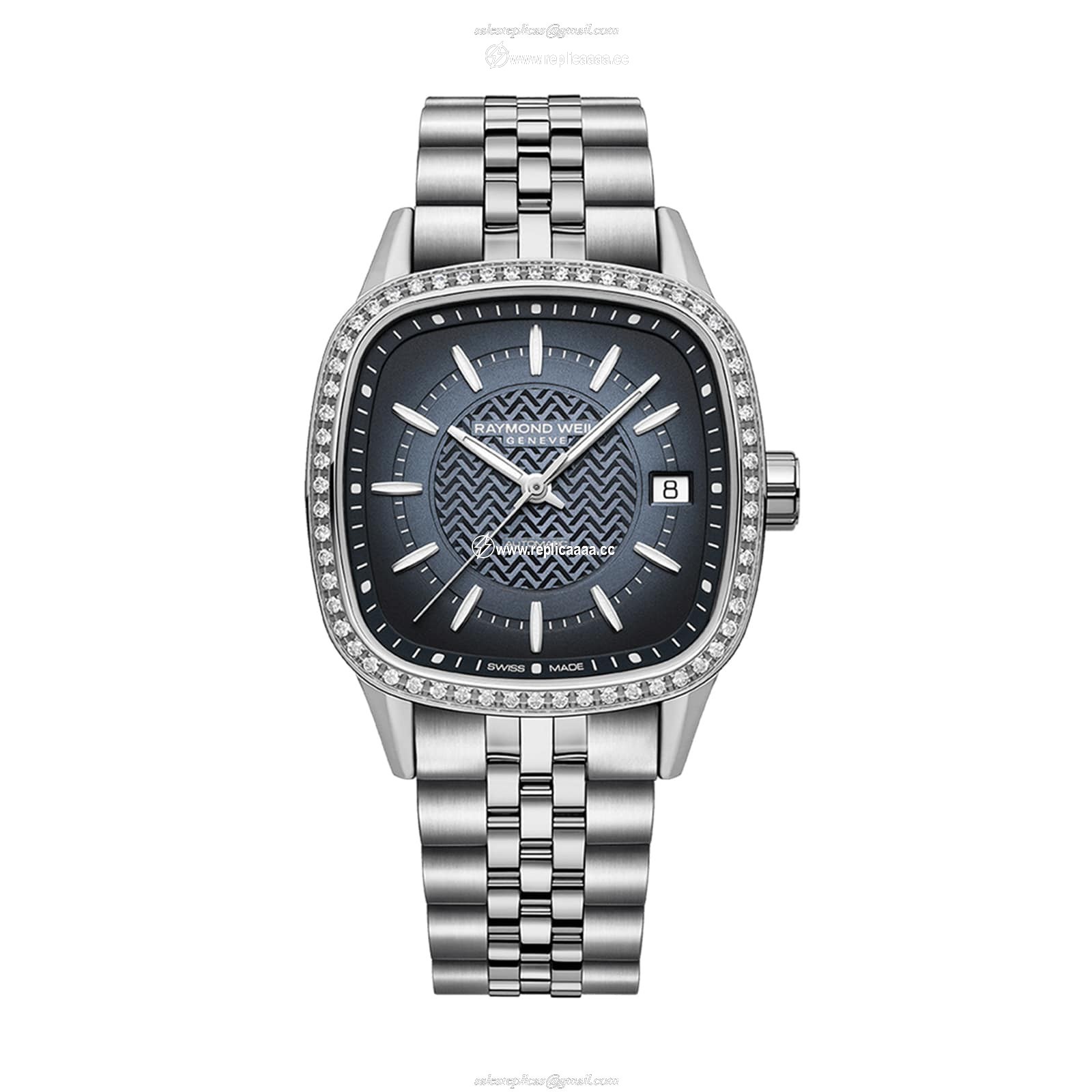 Raymond Weil Freelancer Automatic 34.5mm x 34.5mm Ladies details Lab Grown Diamonds Blue 2490-STS-50051 1 Raymond Weil Freelancer Automatic 34.5mm x 34.5mm Ladies details Lab Grown Diamonds Blue 2490-STS-50051