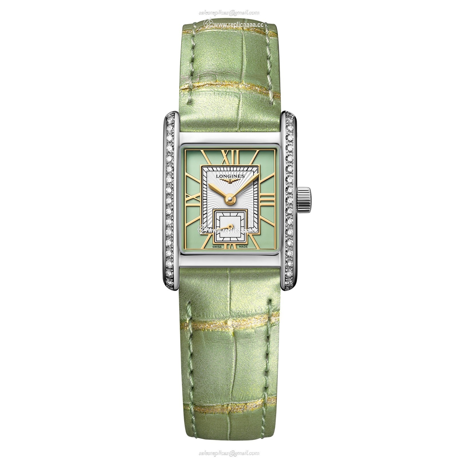 Longines Mini Dolce Vita 21.5mm X 29mm Ladies details Green L52000052 1 Longines Mini Dolce Vita 21.5mm X 29mm Ladies details Green L52000052