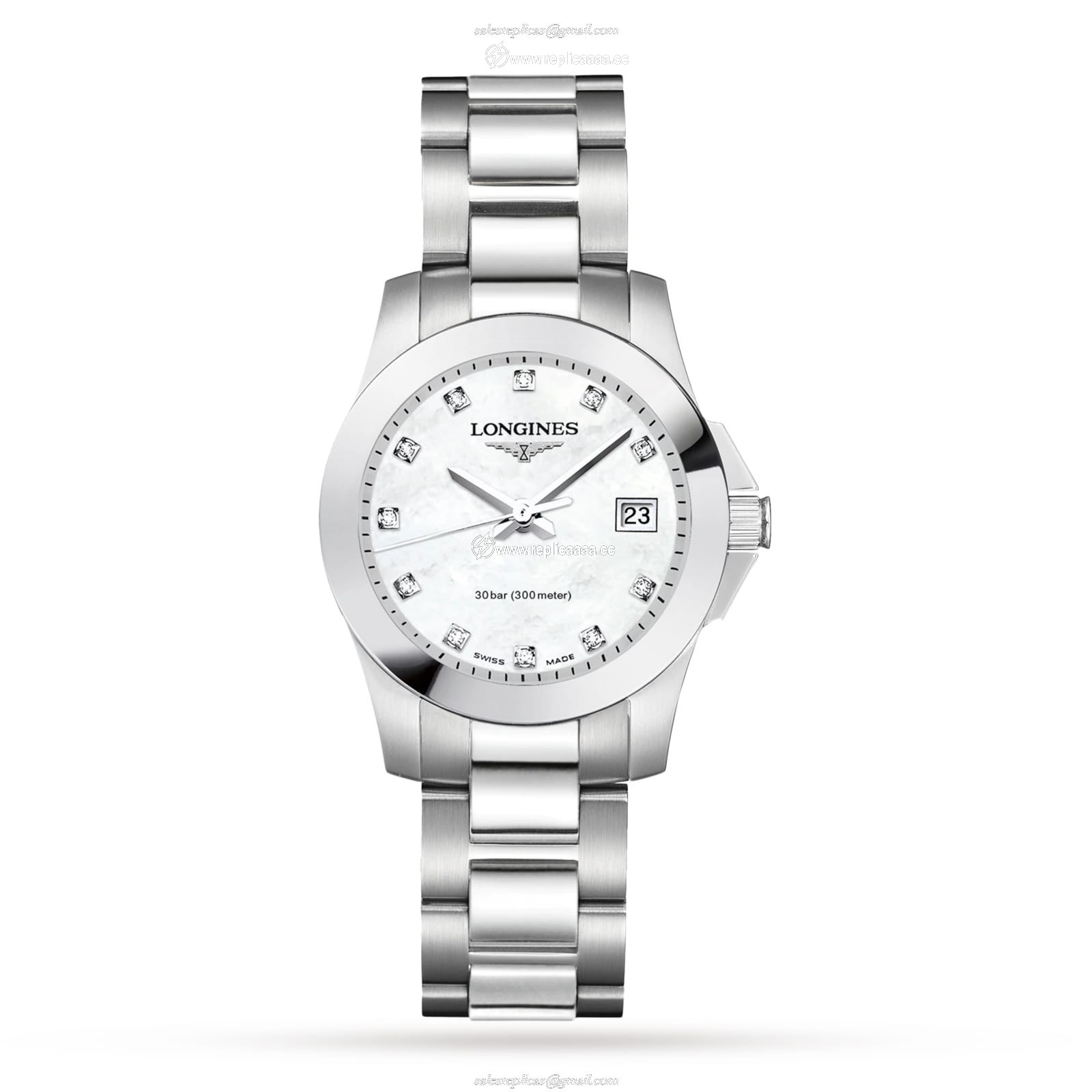 Longines Conquest 30mm Ladies details L33764876 1 Longines Conquest 30mm Ladies details L33764876