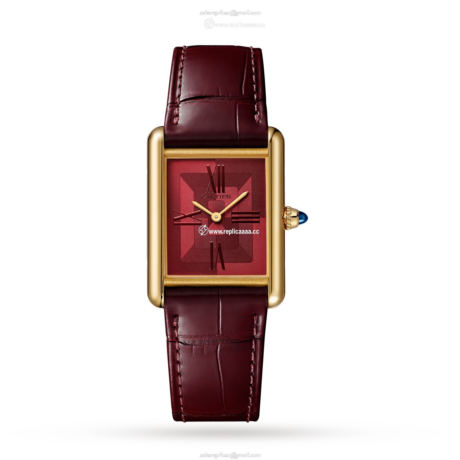 Cartier Tank Louis Cartier details Large Model Hand-Wound Mechanical Movement Yellow Gold Leather WGTA0093 1 Cartier Tank Louis Cartier details Large Model Hand-Wound Mechanical Movement Yellow Gold Leather WGTA0093