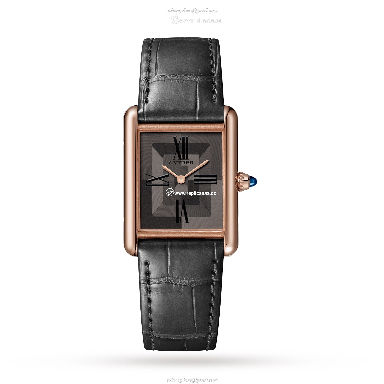 Cartier Tank Louis Cartier details Large Model Manufacture Mechanical Movement With Manual Winding Rose Gold WGTA0092 1 Cartier Tank Louis Cartier details Large Model Manufacture Mechanical Movement With Manual Winding Rose Gold WGTA0092