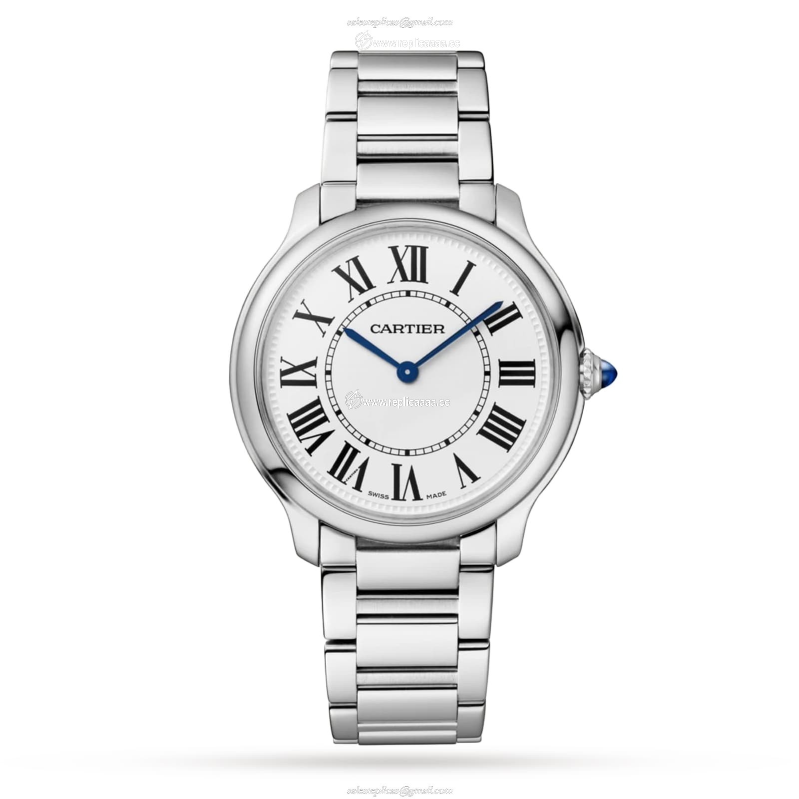 Cartier Ronde Must De Cartier details 36mm High Autonomy Quartz Movement (approx. 8 Years) Steel WSRN0034