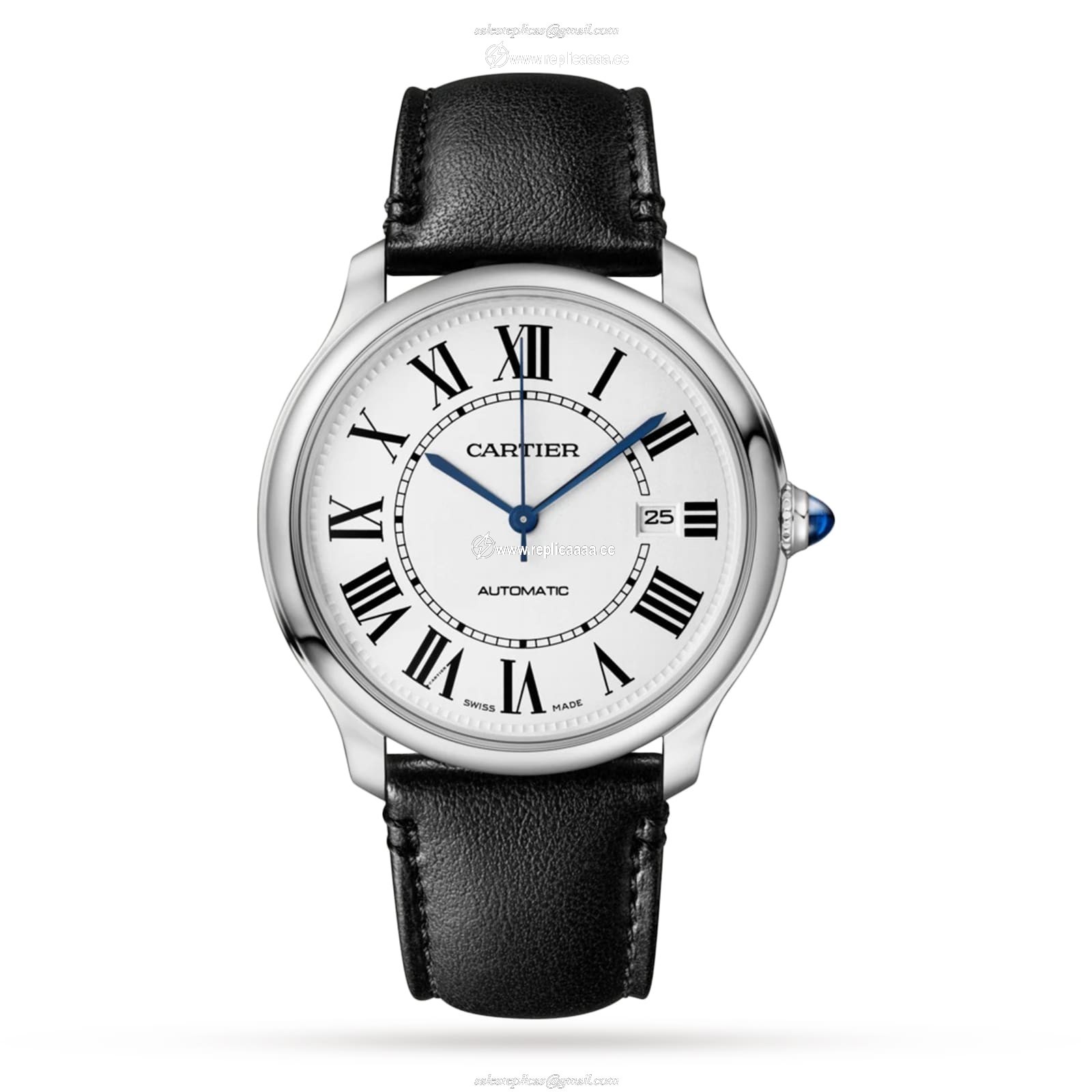 Cartier Ronde Must De Cartier details 40mm Mechanical Movement With Automatic Winding Steel WSRN0032