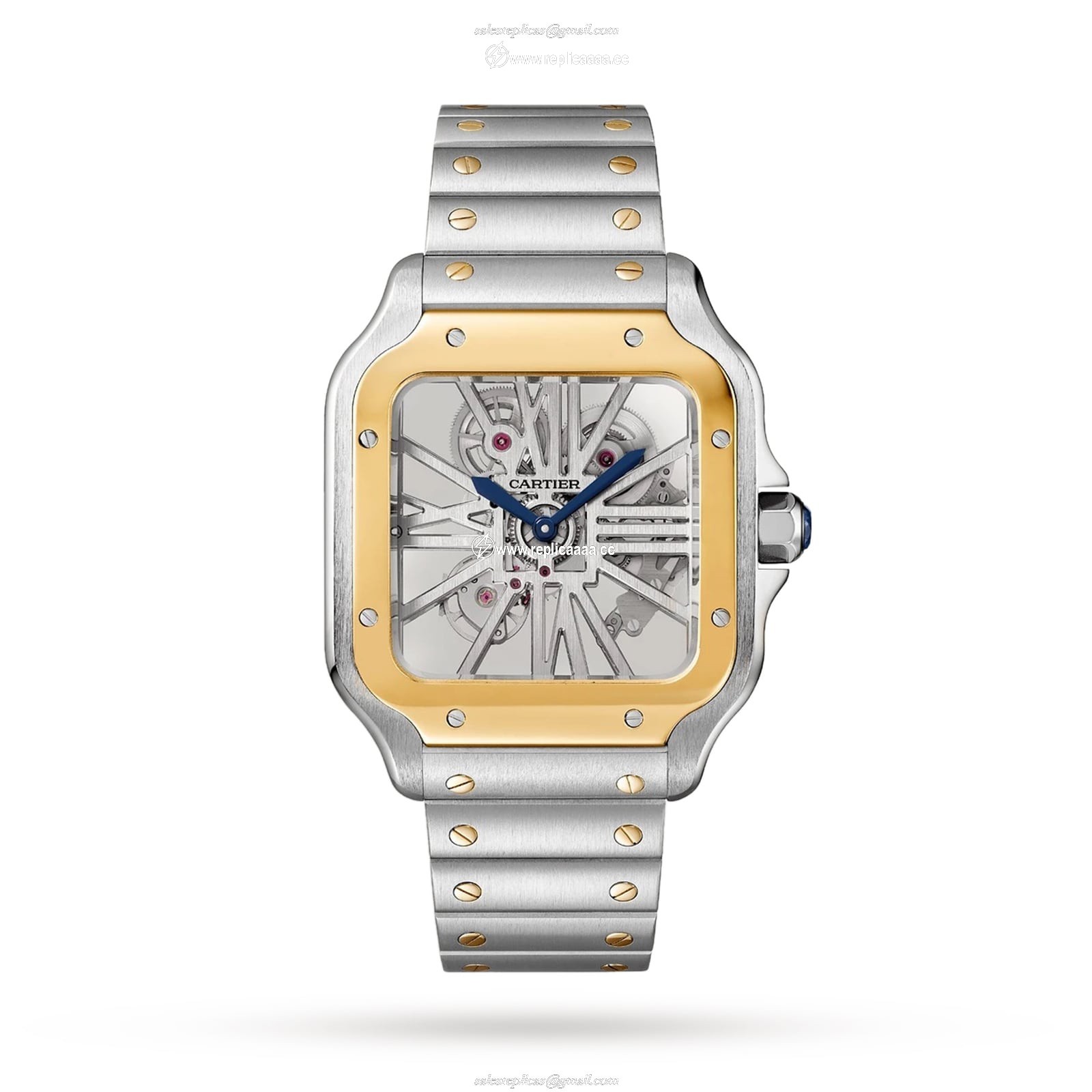 Cartier Santos De Cartier details Large Model Manual Winding Steel Case Yellow Gold WHSA0019