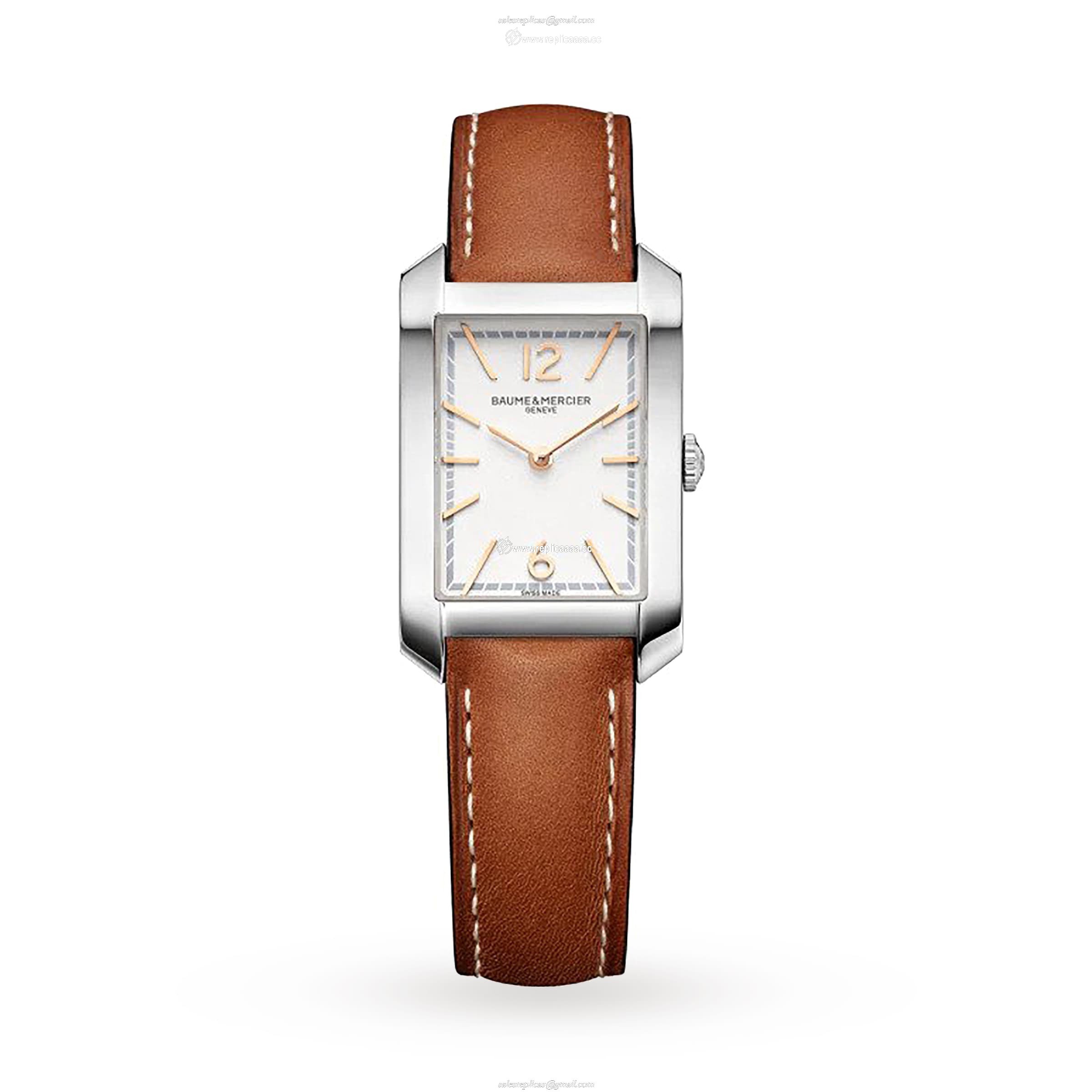 Baume & Mercier Hampton 35mm Ladies details Leather BM0A10472 1 Baume & Mercier Hampton 35mm Ladies details Leather BM0A10472