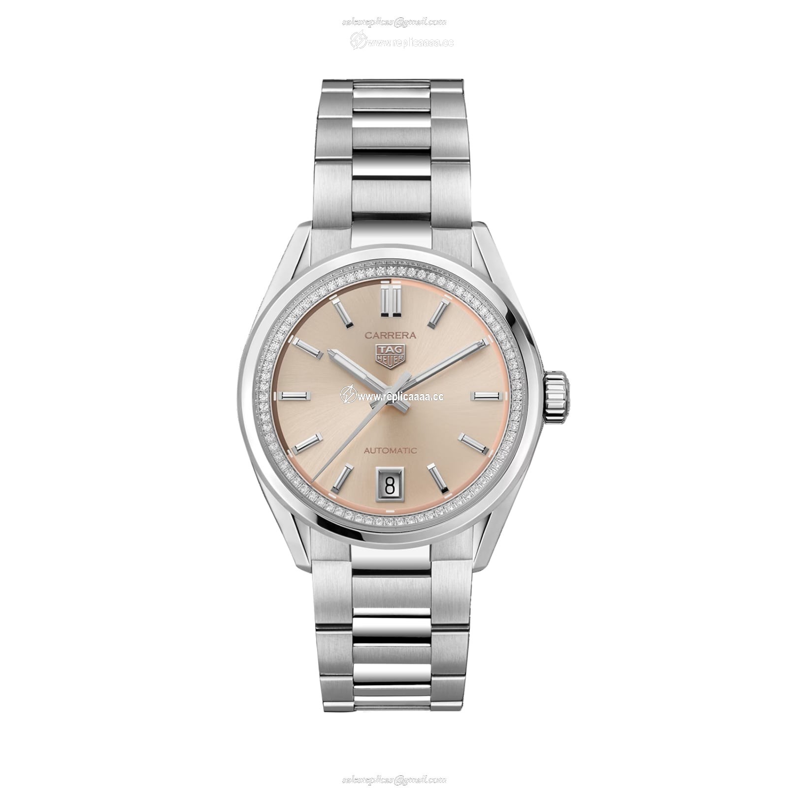 TAG Heuer Carrera 36mm Ladies details Diamonds Pink WBN231A.BA0001 1 TAG Heuer Carrera 36mm Ladies details Diamonds Pink WBN231A.BA0001
