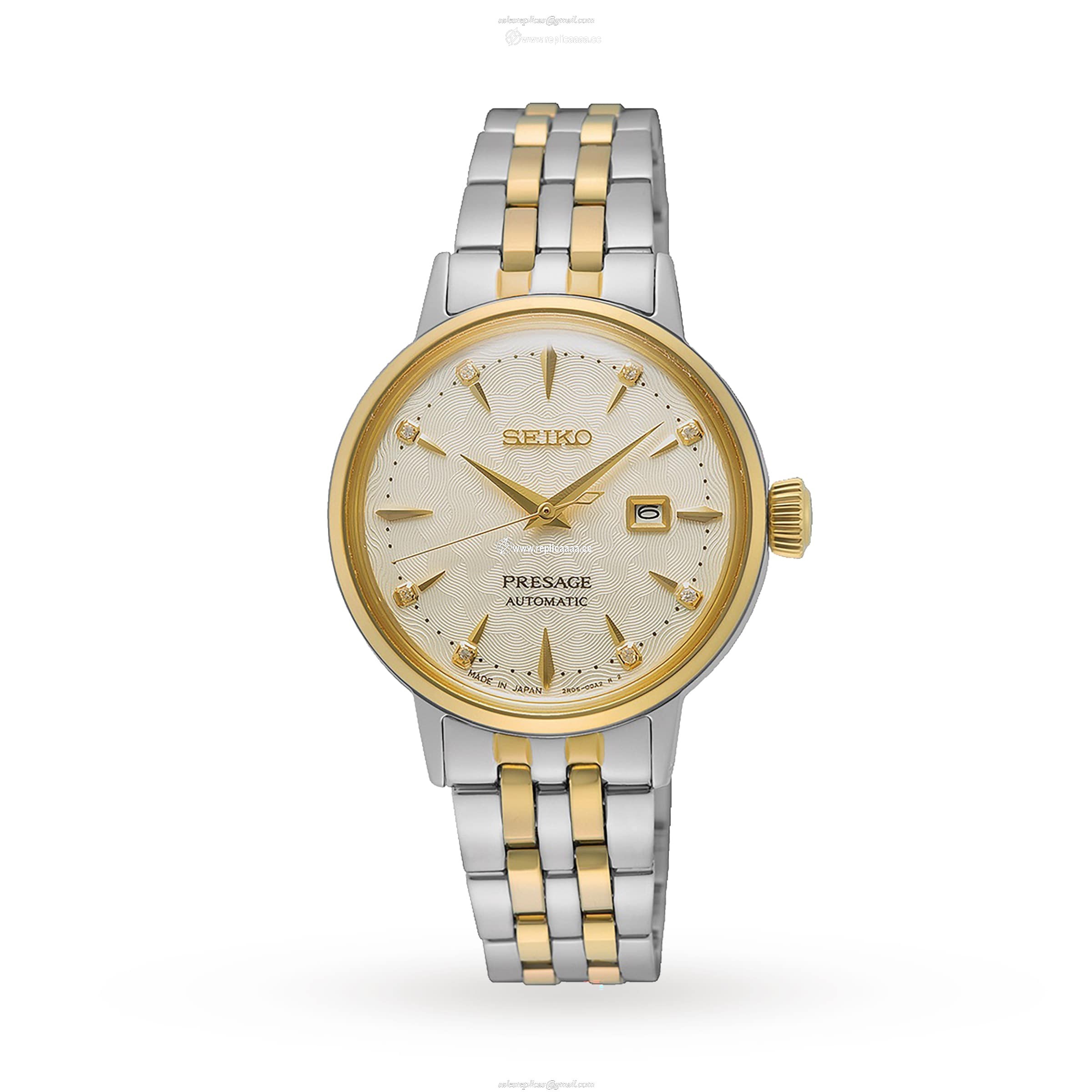 Seiko Presage Cocktail Time 'White Lady' Diamond Twist Ladies details SRE010J1 1 Seiko Presage Cocktail Time 'White Lady' Diamond Twist Ladies details SRE010J1