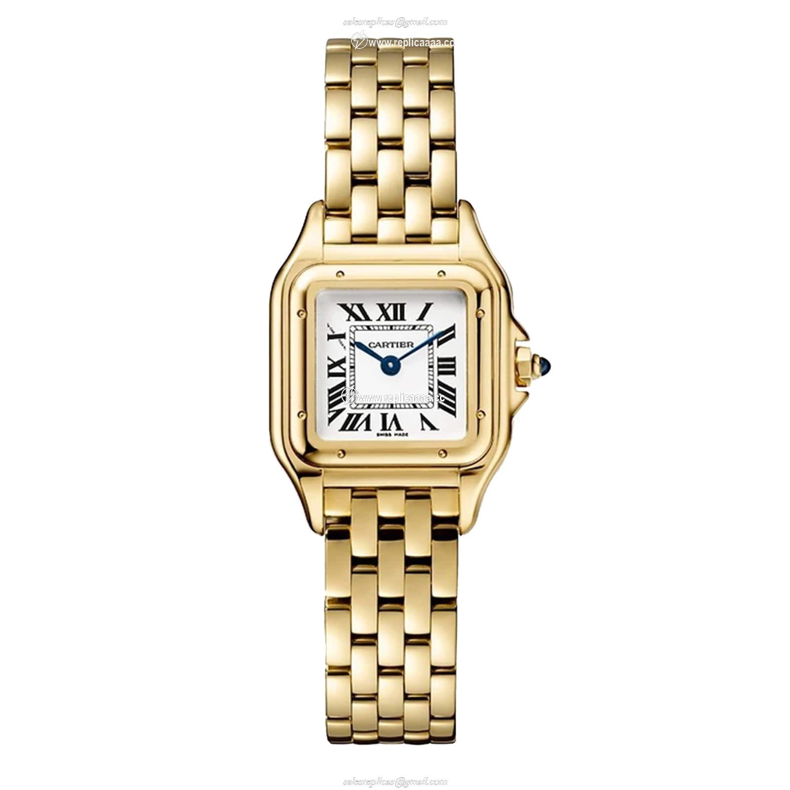 Cartier Panthere de Cartier details small model quartz movement. Case in yellow gold 750/1000 dimensions: 23 mm x 30 mm WGPN0038 1 Cartier Panthere de Cartier details small model quartz movement. Case in yellow gold 750/1000 dimensions: 23 mm x 30 mm WGPN0038