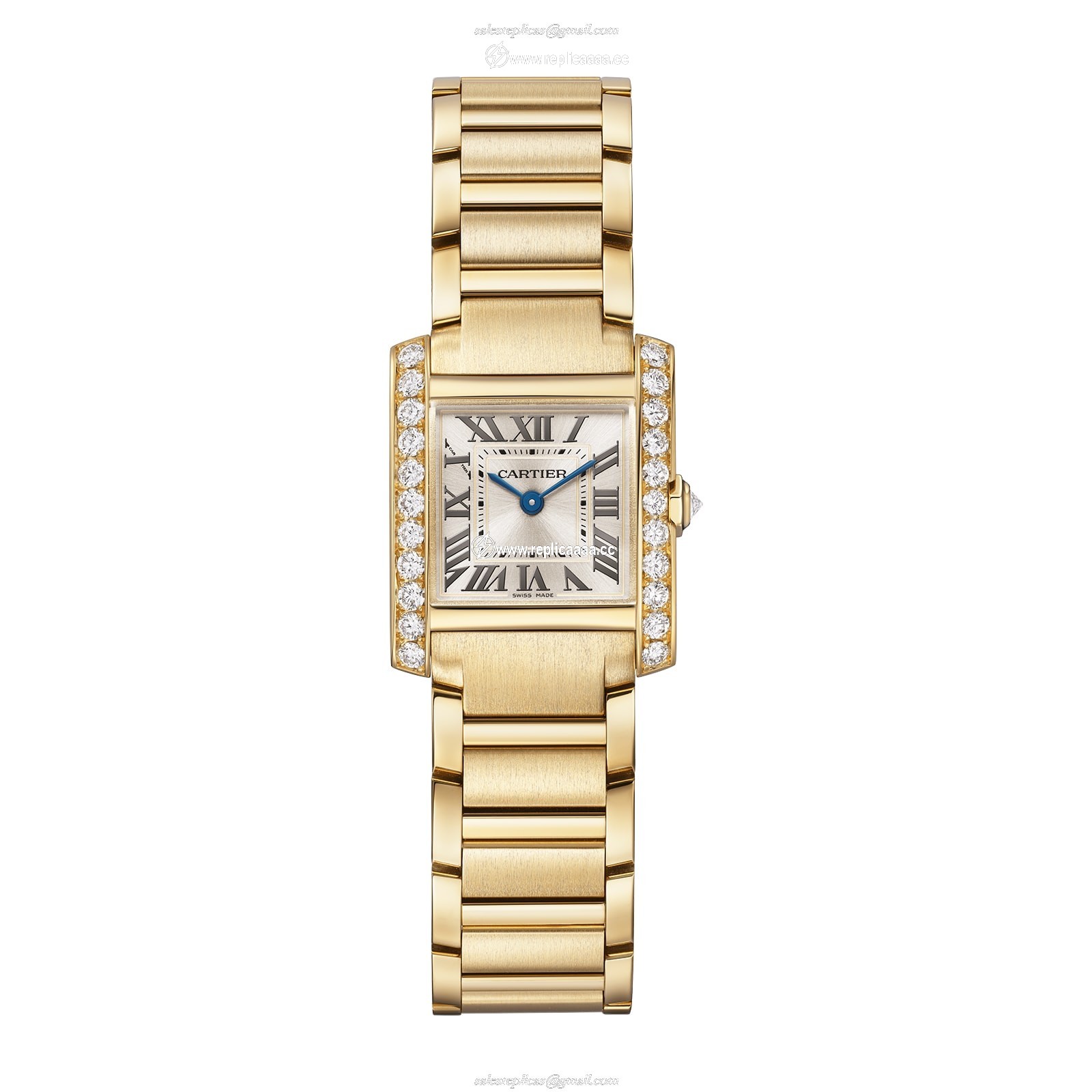 Cartier Tank Francaise details Small Model Quartz Movement Yellow Gold Diamonds WJTA0039 1 Cartier Tank Francaise details Small Model Quartz Movement Yellow Gold Diamonds WJTA0039