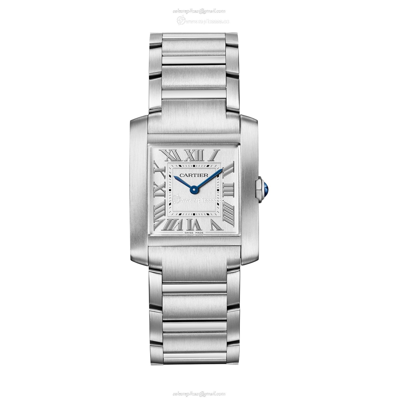 Cartier Tank Francaise details Medium Model Quartz Movement Steel WSTA0074