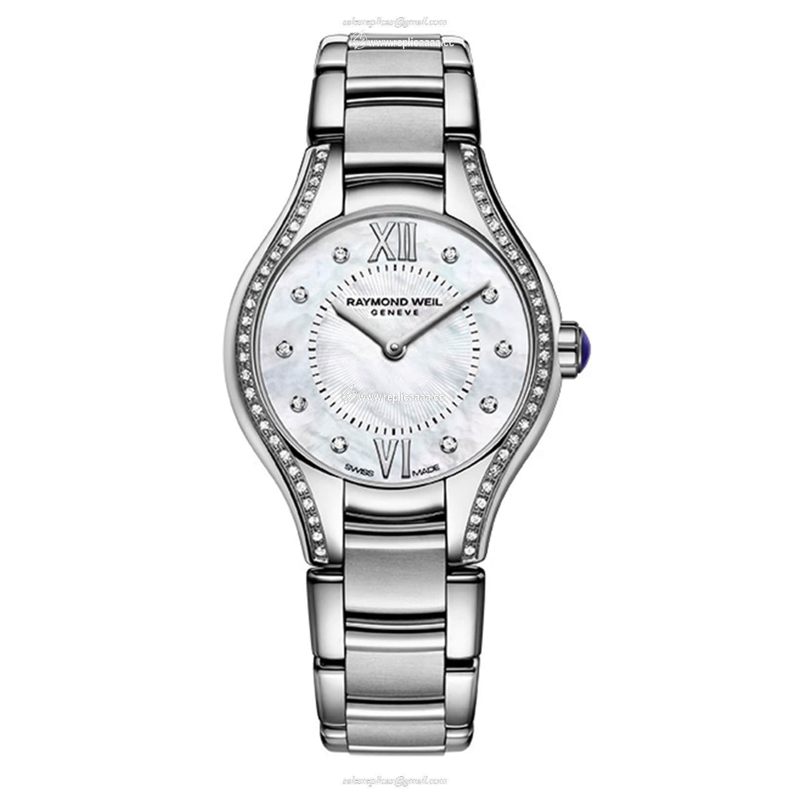 Raymond Weil Noemia 24mm Ladies details Mother Of Pearl 5124-STS-00985