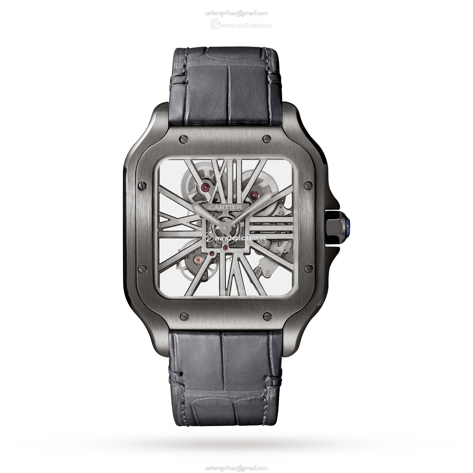 Cartier Santos De Cartier Skeleton details WHSA0009 1 Cartier Santos De Cartier Skeleton details WHSA0009