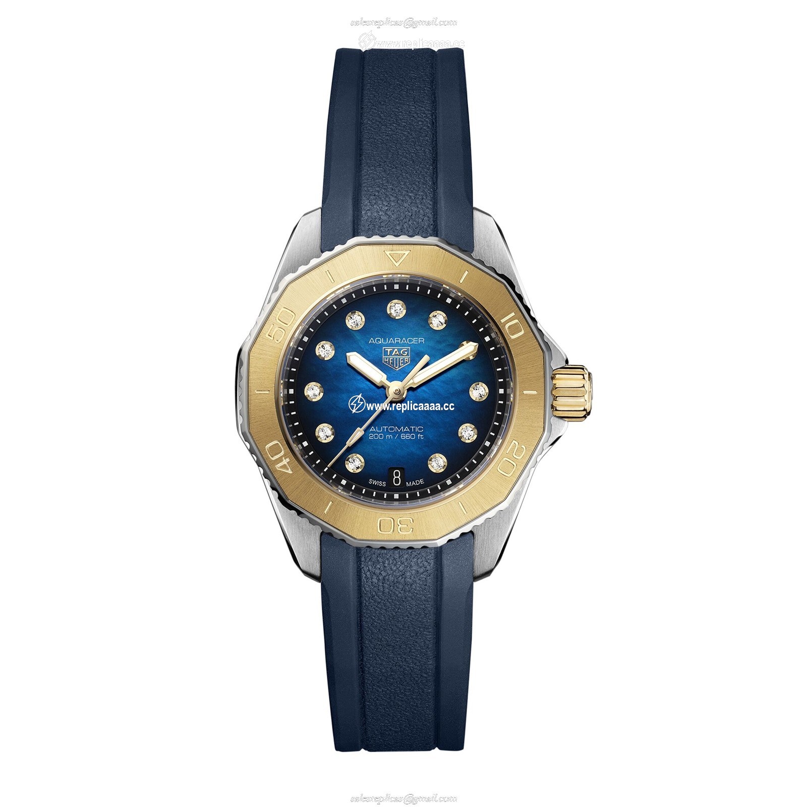 TAG Heuer Aquaracer Professional 200 30mm Ladies details Blue WBP2450.FT6215 1 TAG Heuer Aquaracer Professional 200 30mm Ladies details Blue WBP2450.FT6215