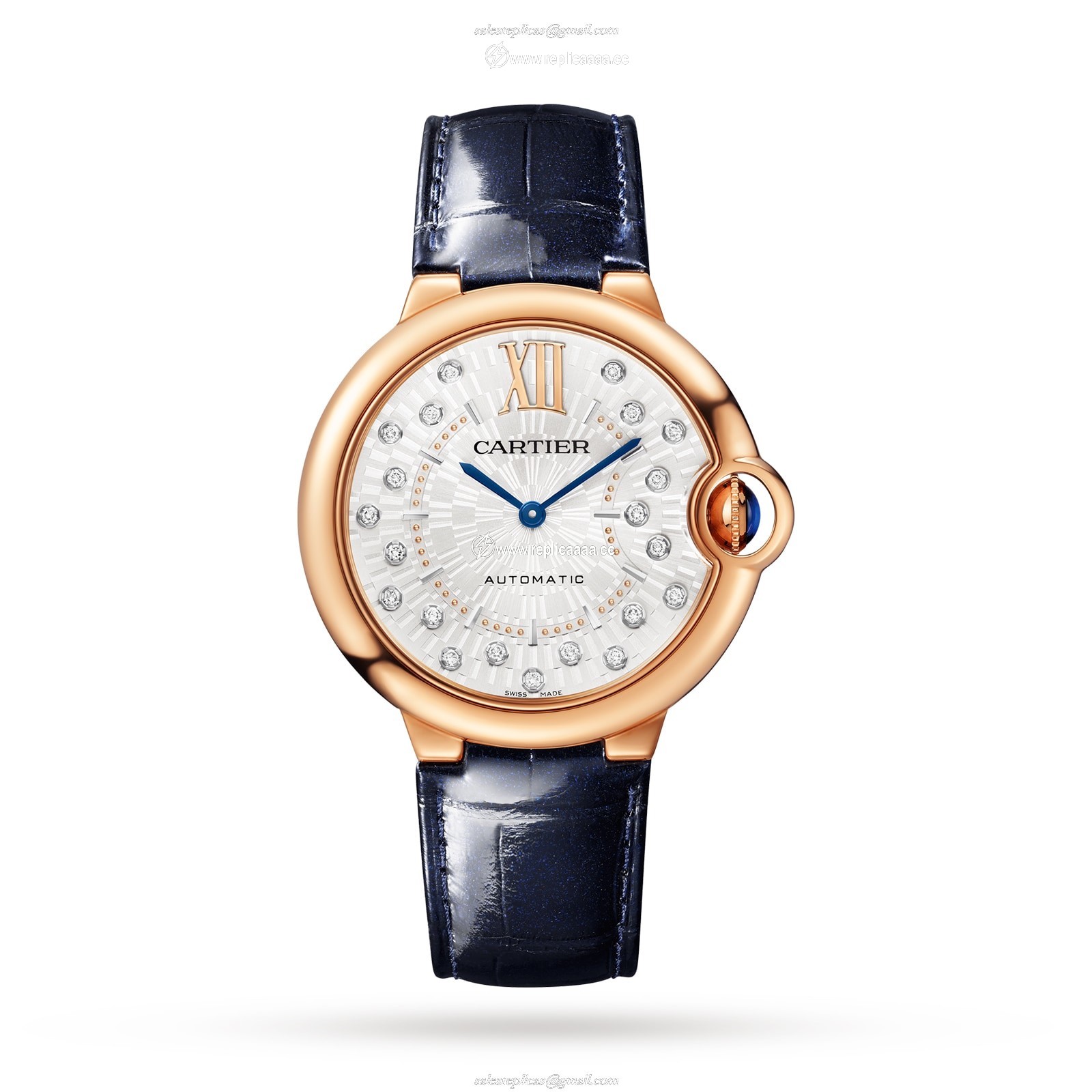 Cartier Ballon Bleu De Cartier details 36mm. Self-Winding Mechanical Movement Rose Gold WGBB0053 1 Cartier Ballon Bleu De Cartier details 36mm. Self-Winding Mechanical Movement Rose Gold WGBB0053