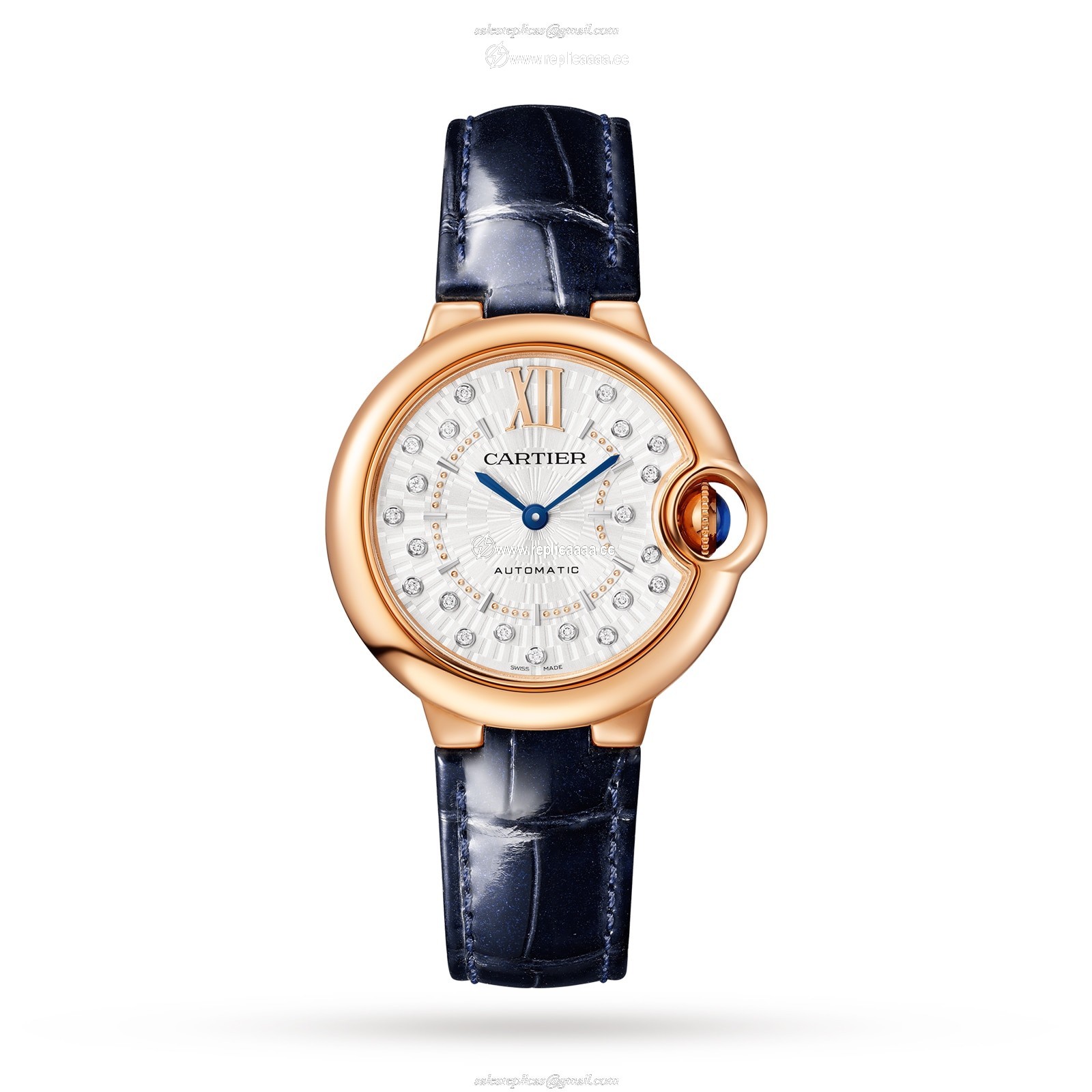 Cartier Ballon Bleu De Cartier details 33mm Self-Winding Mechanical Movement Rose Gold WGBB0052 1 Cartier Ballon Bleu De Cartier details 33mm Self-Winding Mechanical Movement Rose Gold WGBB0052