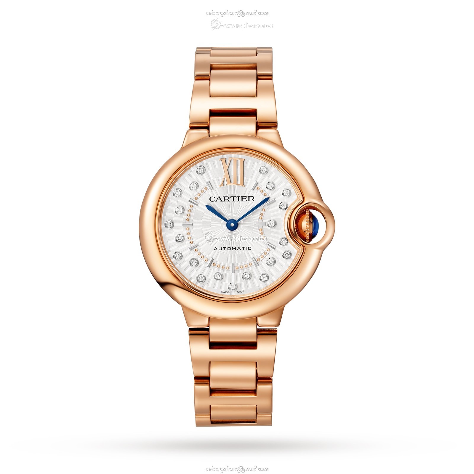 Cartier Ballon Bleu De Cartier details 33mm Self-Winding Mechanical Movement Rose Gold WGBB0054 1 Cartier Ballon Bleu De Cartier details 33mm Self-Winding Mechanical Movement Rose Gold WGBB0054