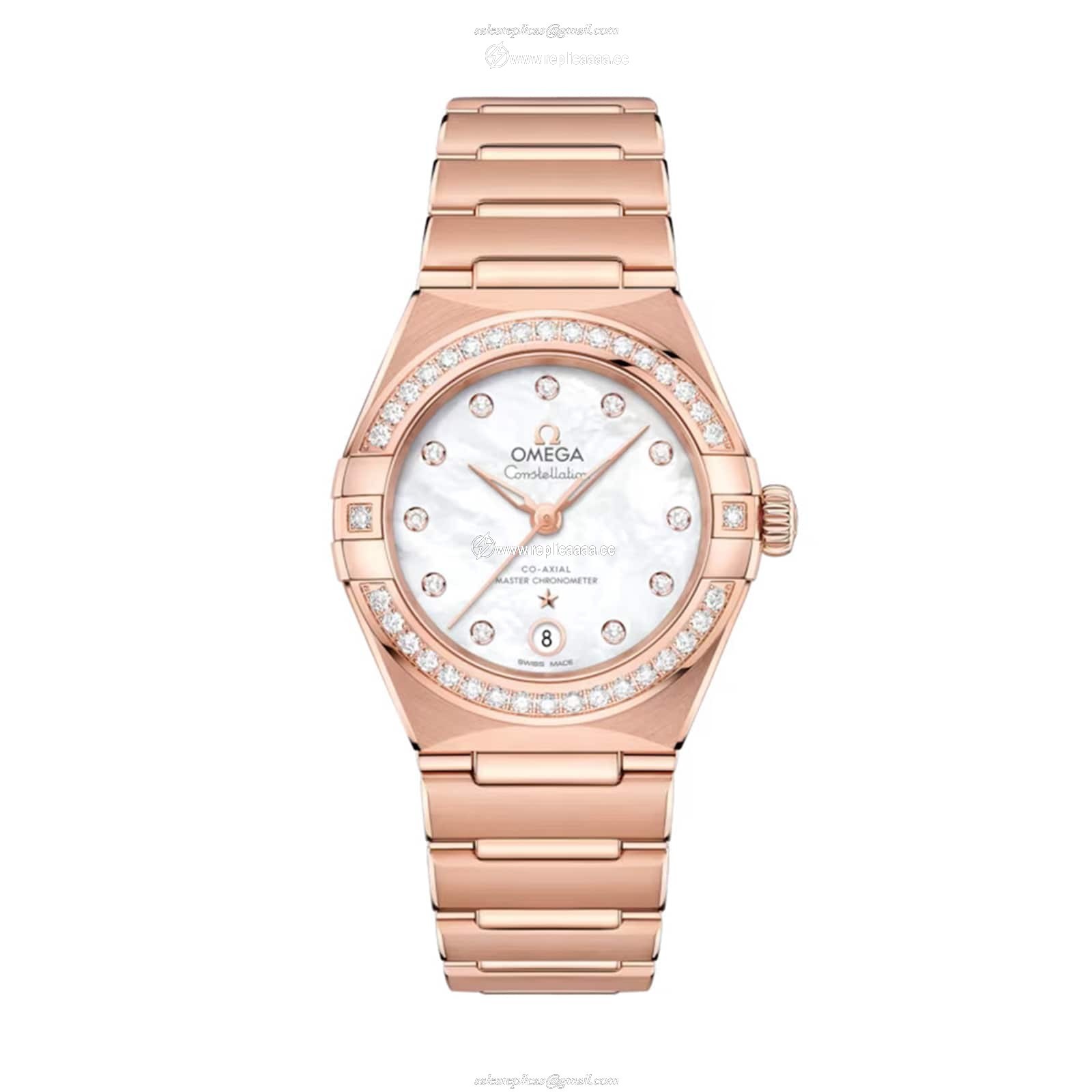 Omega Constellation 29mm Sedna Gold On Sedna Gold Ladies details O13155292055001 1 Omega Constellation 29mm Sedna Gold On Sedna Gold Ladies details O13155292055001