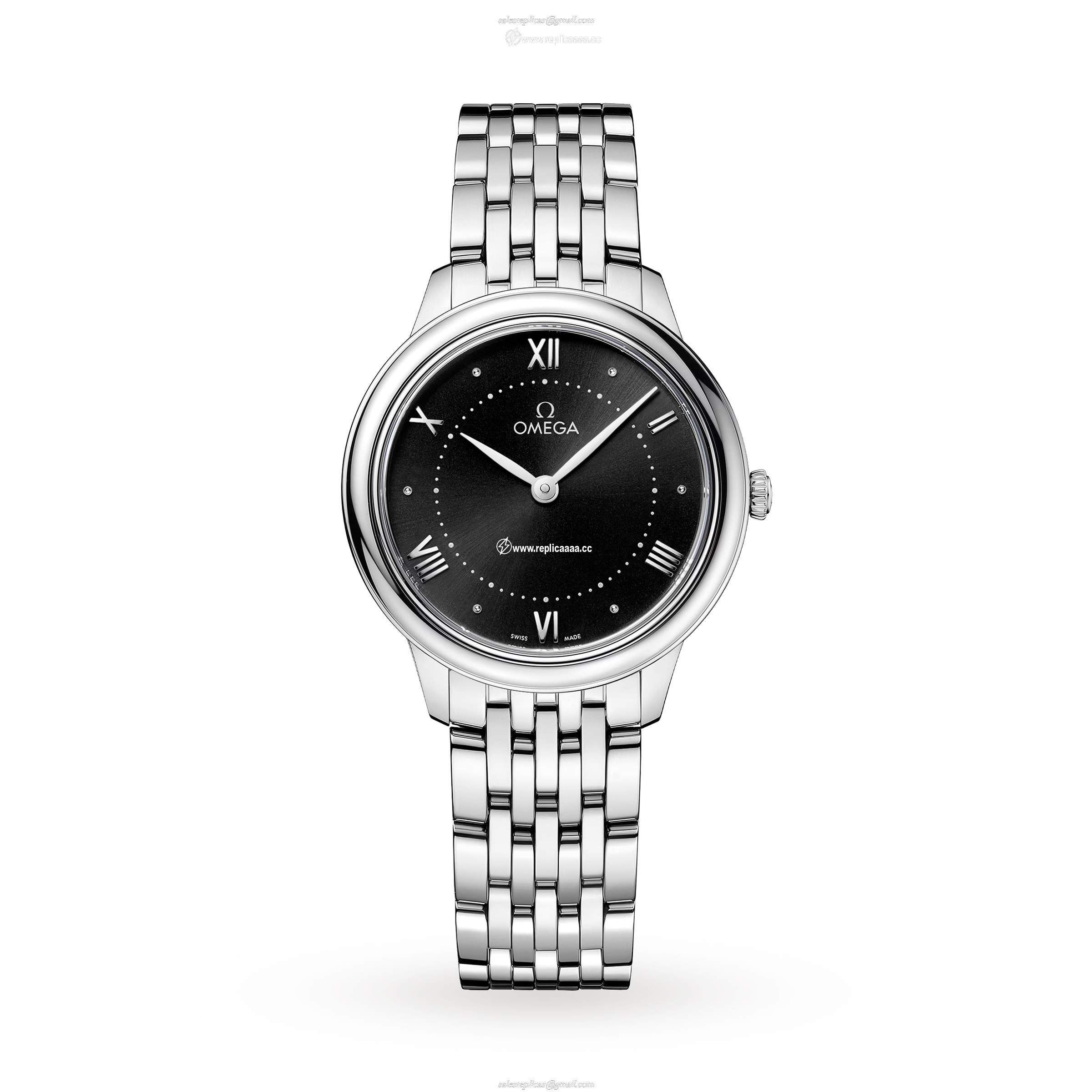 Omega De Ville Prestige 30mm Steel On Steel O43410306001001 1 Omega De Ville Prestige 30mm Steel On Steel O43410306001001