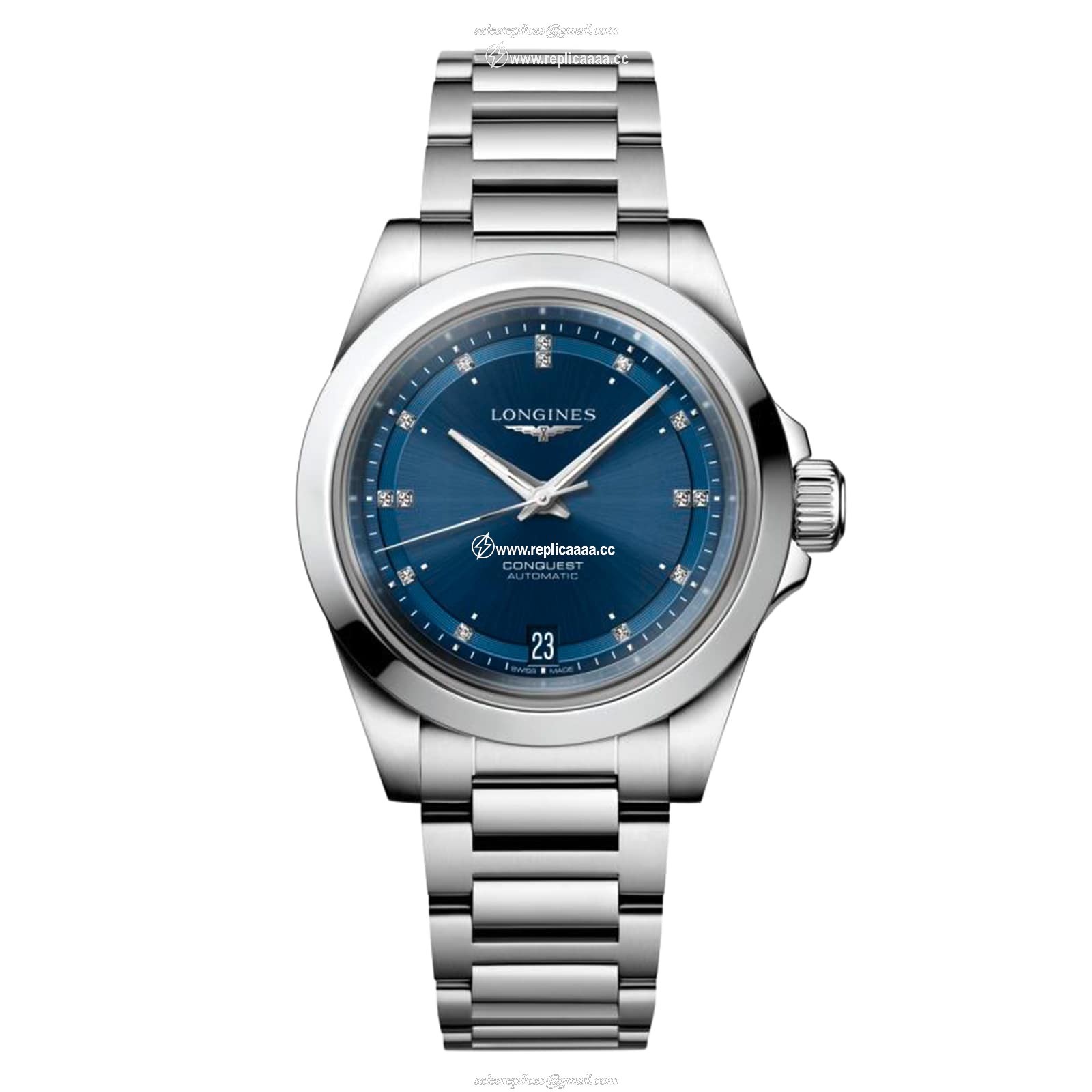 Longines Conquest 34mm Ladies details Blue L34304976
