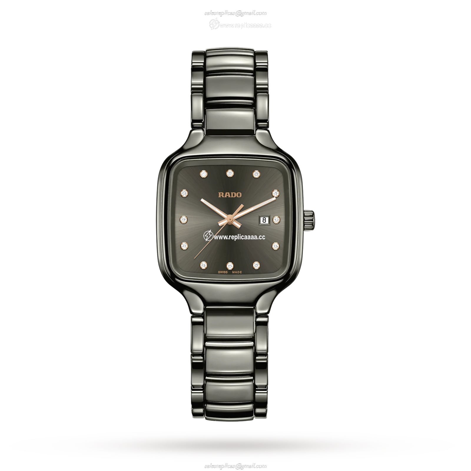 Rado True Square Diamonds 29mm Ladies details R27079702