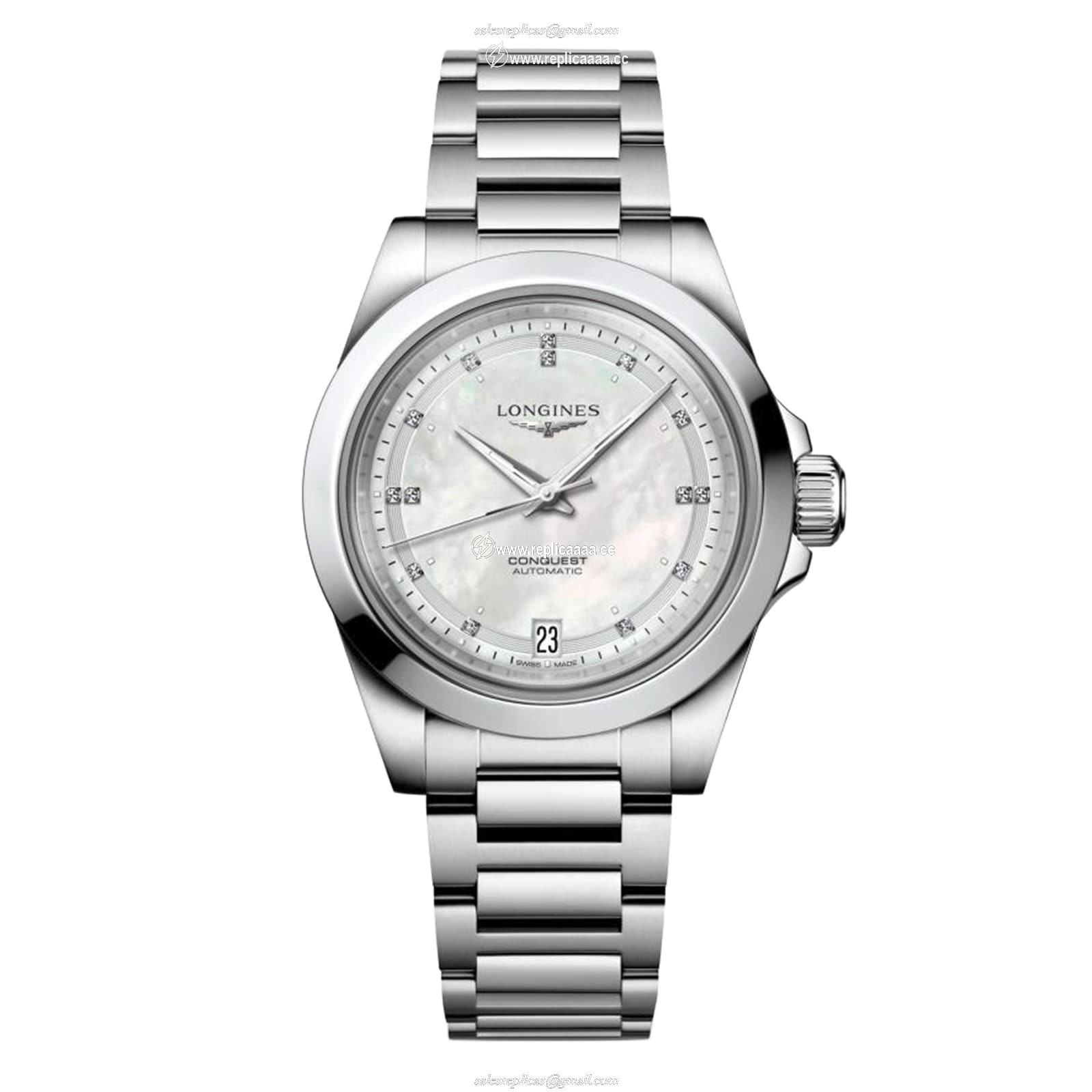 Longines Conquest 34mm Ladies details Mother Of Pearl L34304876 1 Longines Conquest 34mm Ladies details Mother Of Pearl L34304876