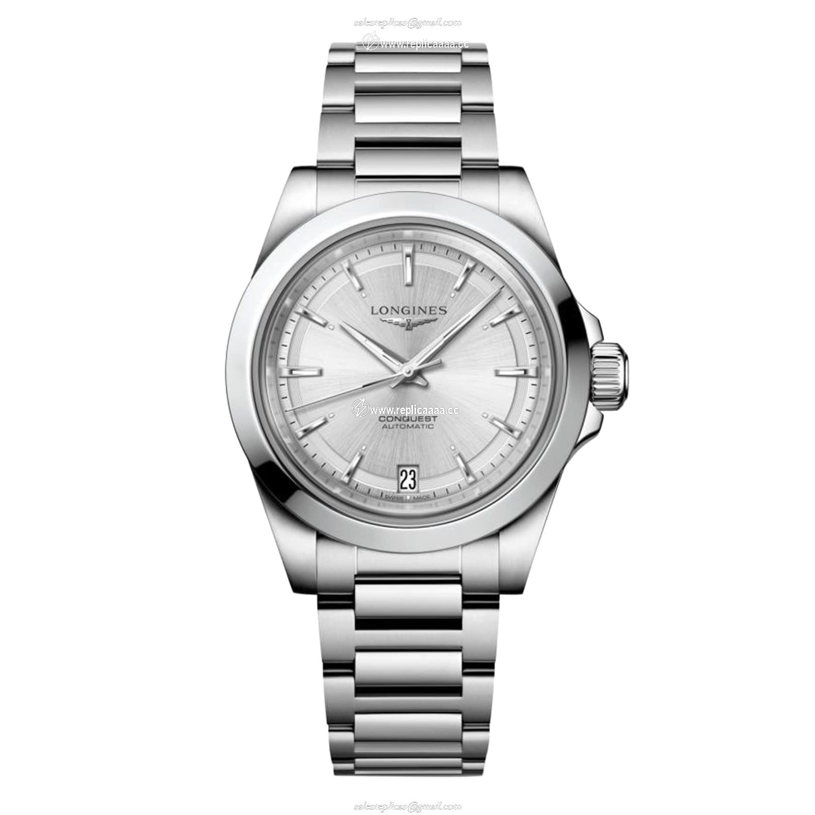 Longines Conquest 34mm Ladies details Silver L34304726