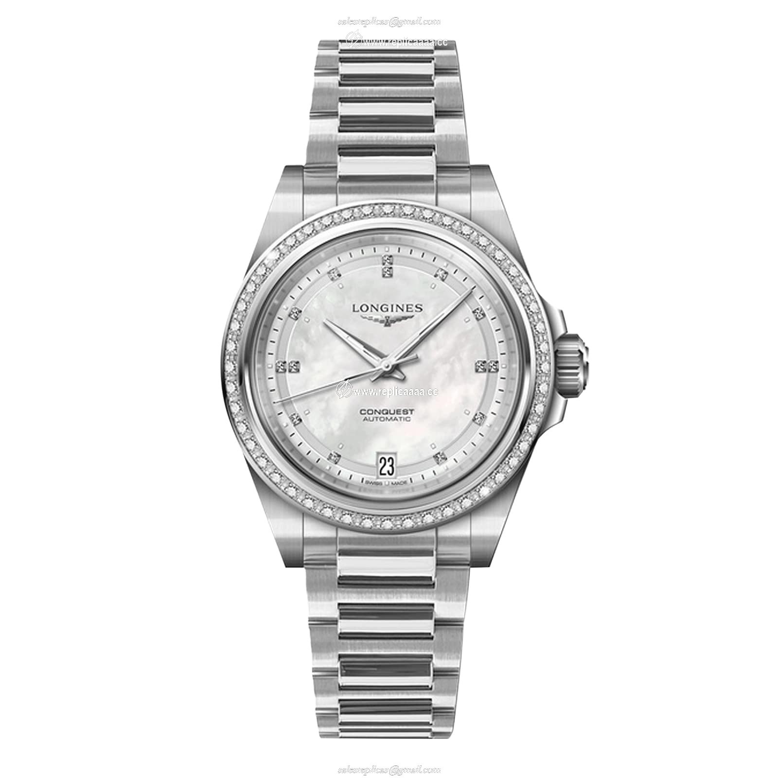 Longines Conquest 2023 Automatic 34mm Ladies details L34300876