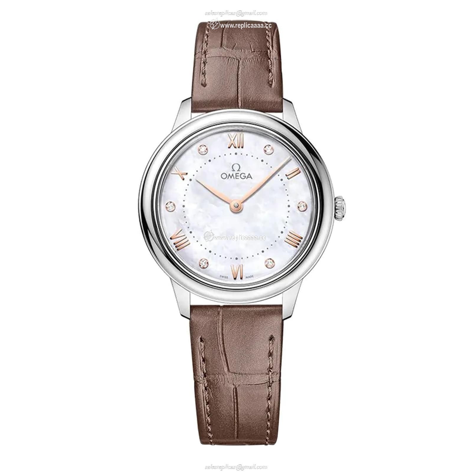 Omega De Ville Prestige 30mm Ladies details Mother Of Pearl O43413306055001 1 Omega De Ville Prestige 30mm Ladies details Mother Of Pearl O43413306055001