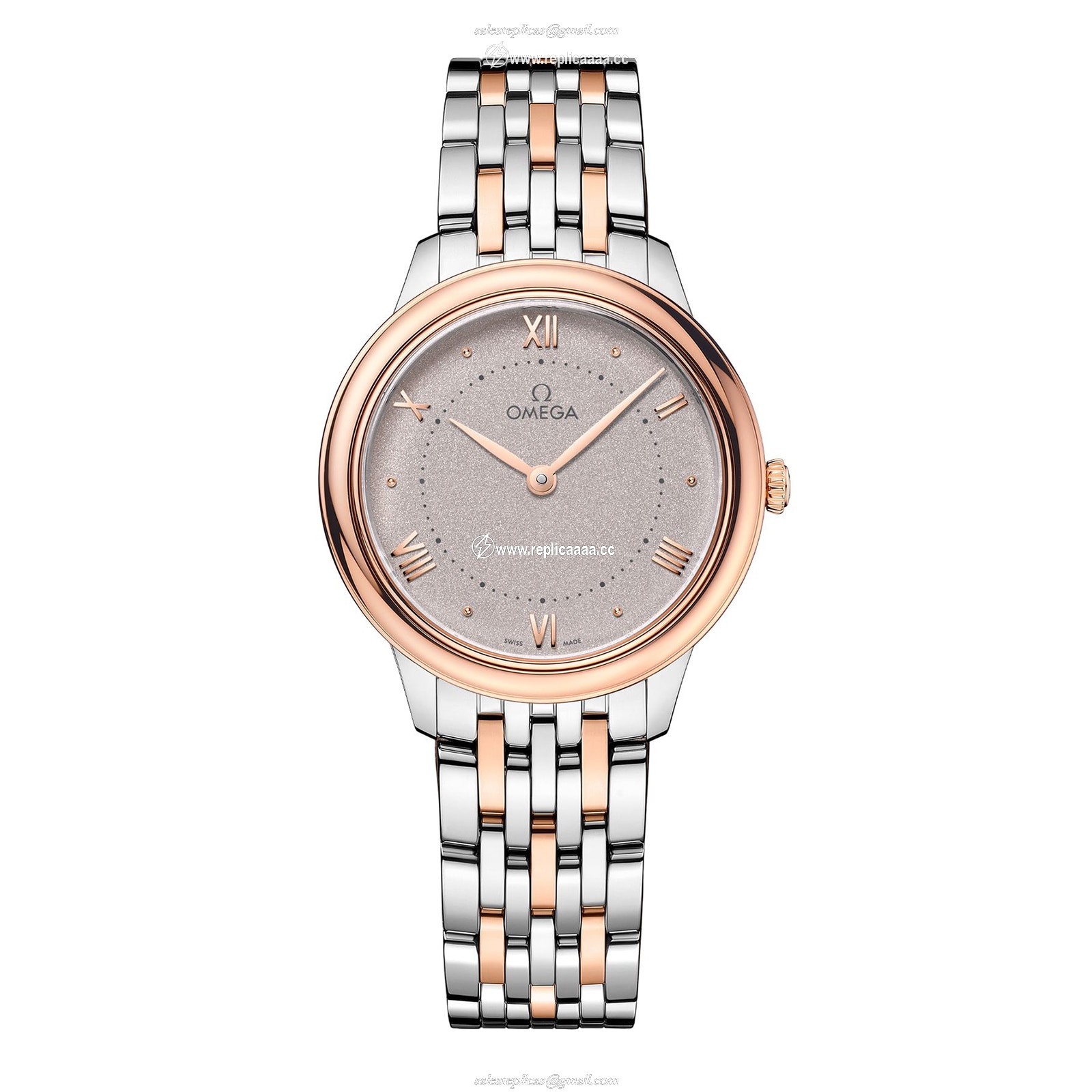 Omega De Ville Prestige 30mm Ladies details Rose Grey O43420306002001 1 Omega De Ville Prestige 30mm Ladies details Rose Grey O43420306002001