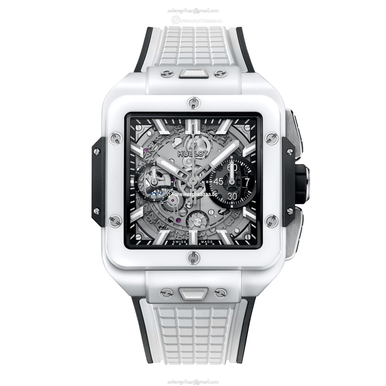 Hublot Square Bang Unico White Ceramic 42mm 821.HX.0170.RX
