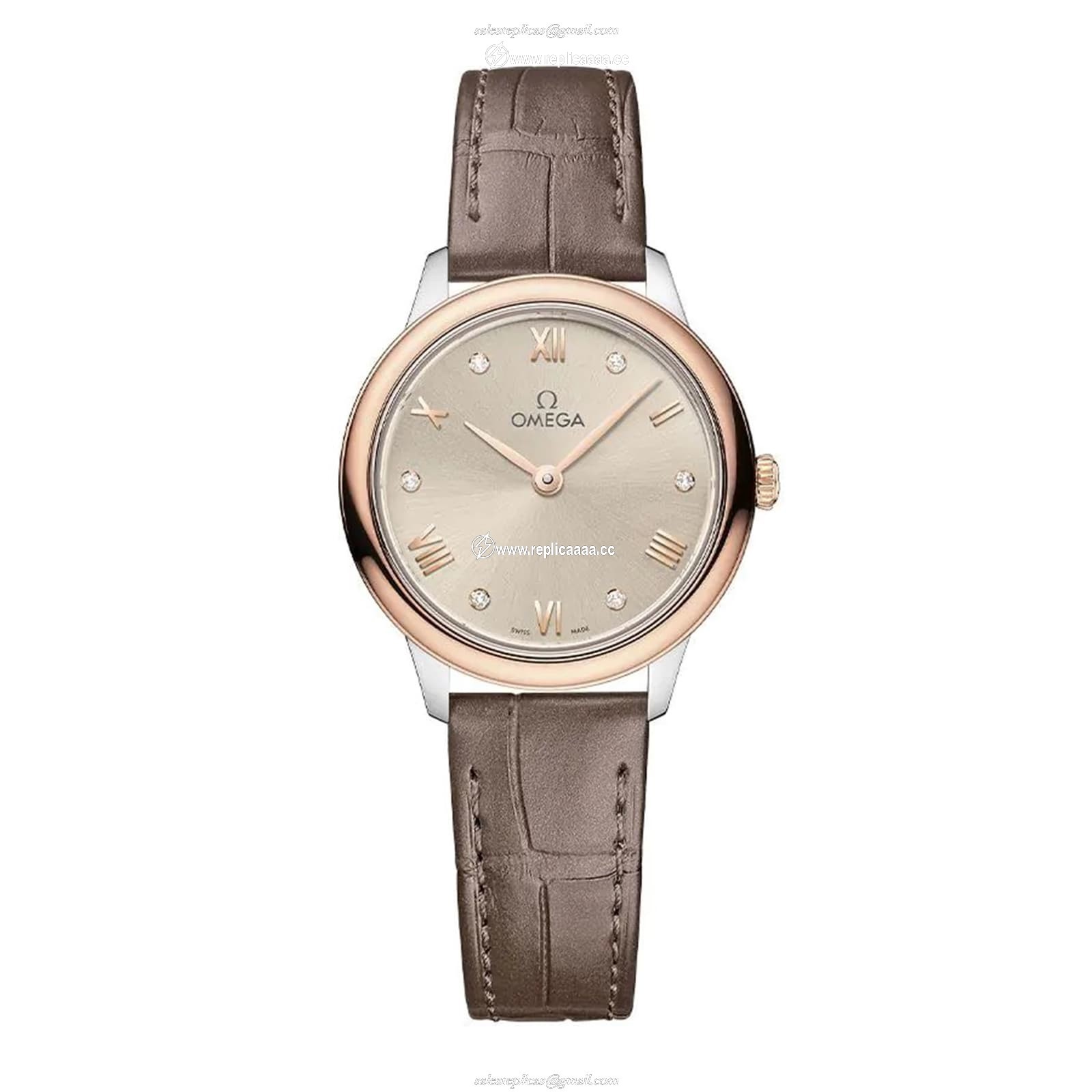 Omega De Ville Prestige 27.5mm Ladies details Linen O43423286059001