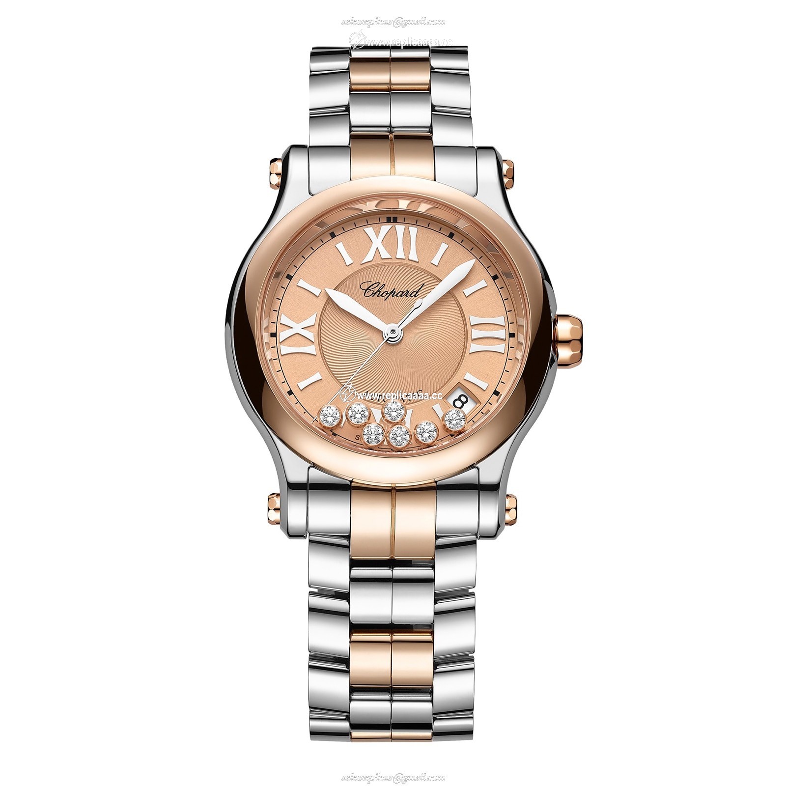 Chopard Happy Sport Automatic 36mm Ladies details Automatic Ethical Rose Gold Lucent Steel Diamonds 278559-6019 1 Chopard Happy Sport Automatic 36mm Ladies details Automatic Ethical Rose Gold Lucent Steel Diamonds 278559-6019