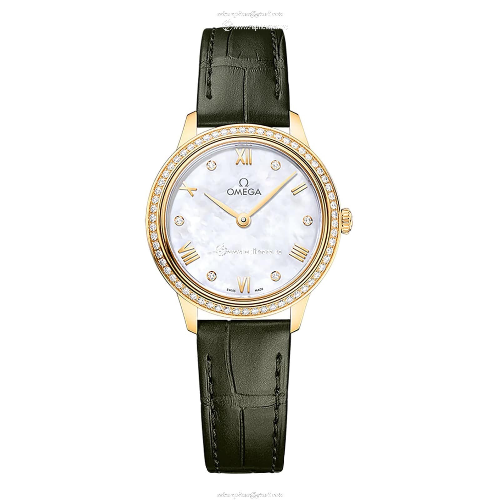 Omega De Ville Prestige 27.5mm Ladies details Mother Of Pearl O43458286055002