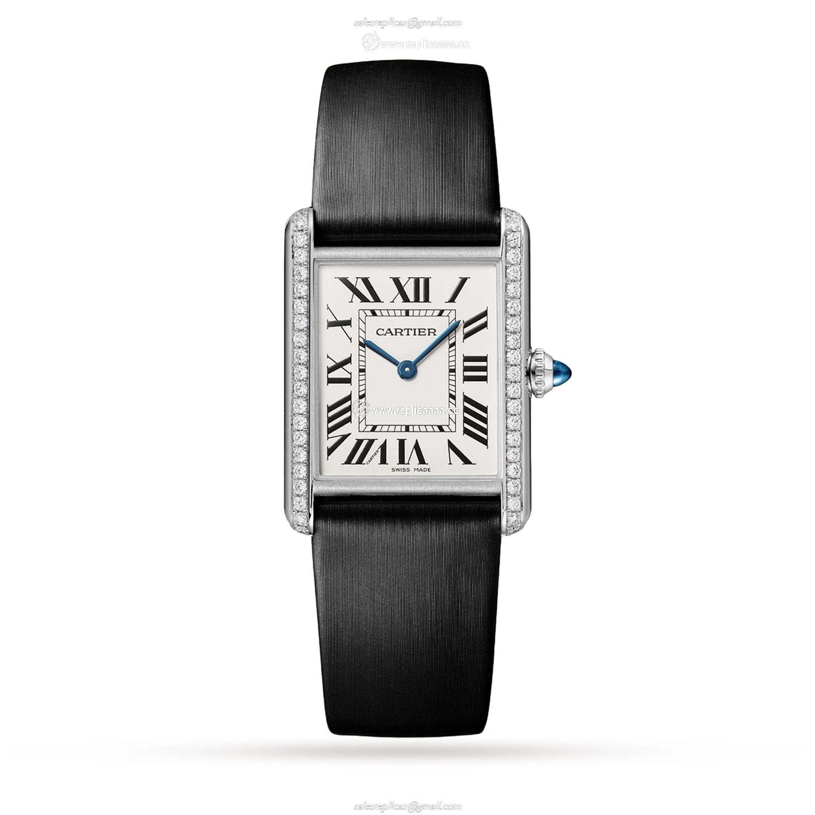 Cartier Tank Must details Large Model Quartz Movement Steel Diamonds W4TA0017 1 Cartier Tank Must details Large Model Quartz Movement Steel Diamonds W4TA0017