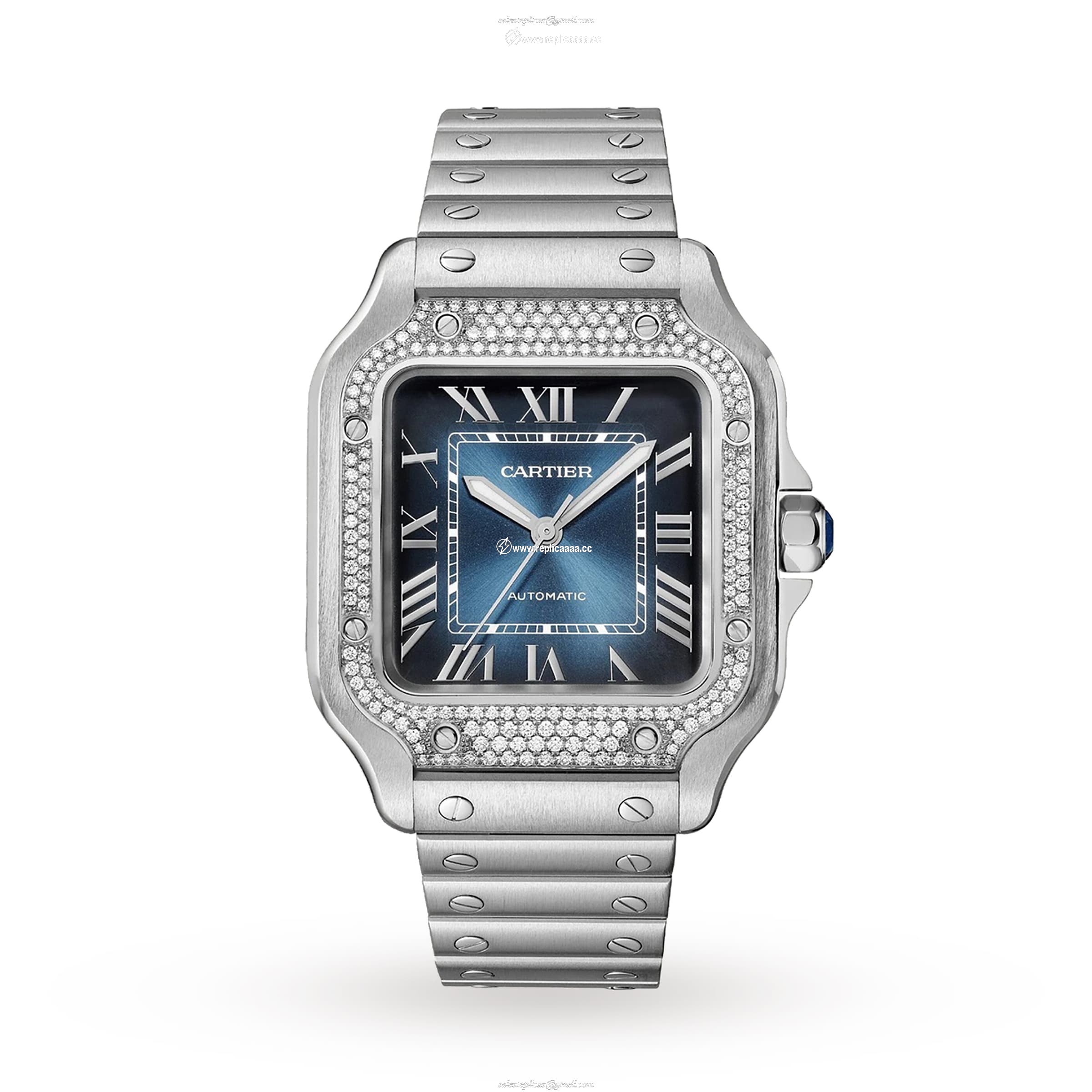Cartier santos De Cartier details Medium Model Mechanical Movement With Automatic Winding W4SA0006
