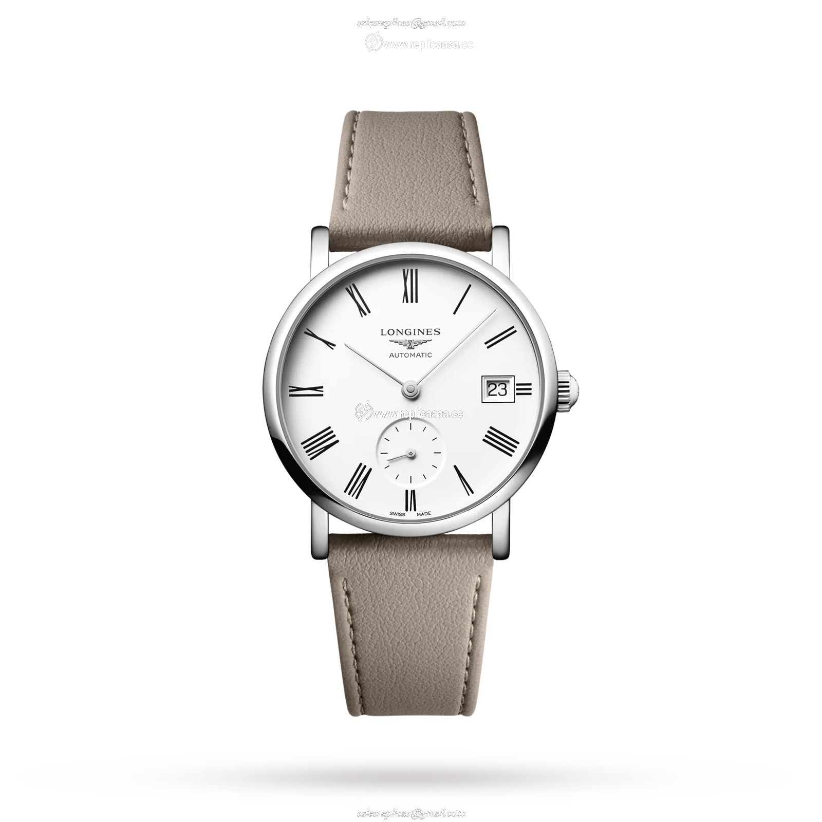 Longines Elegant Collection 34.5mm Ladies details Beige Strap L43124112