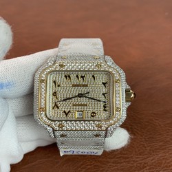 Cartier Men Santos De Cartier WSSA0009 ICED Two Tone