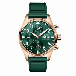 IWC Pilot Chronograph 41mm Mens details Green IW388110