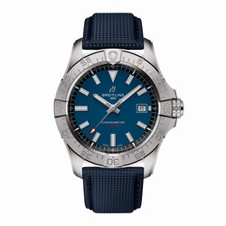 Breitling Avenger Automatic 42mm Mens details Blue Leather A17328101C1X1