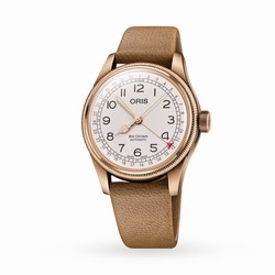Oris Aviation Big Crown 40mm Unisex details White Interchangeable Strap 01 754 7741 3161-Set