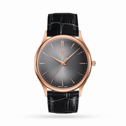 Tissot T-Gold Excellence 18K Gold 40mm Mens details Black T9264107606100