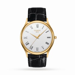 Tissot T-Gold Excellence 18K Gold 40mm Mens details White T9264101601300