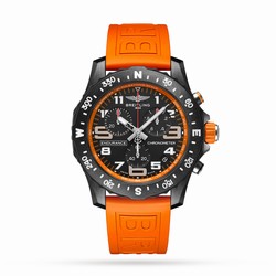 Breitling Endurance Pro 44mm Orange Rubber Strap details X82310A51B1S1