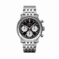 Breitling Navitimer B01 Chronograph 41mm Mens details Black Stainless Steel AB0139211B1A1