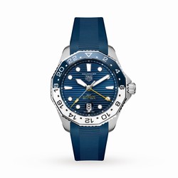 TAG Heuer Aquaracer Professional 300 GMT 43mm Mens details Rubber WBP2010.FT6198